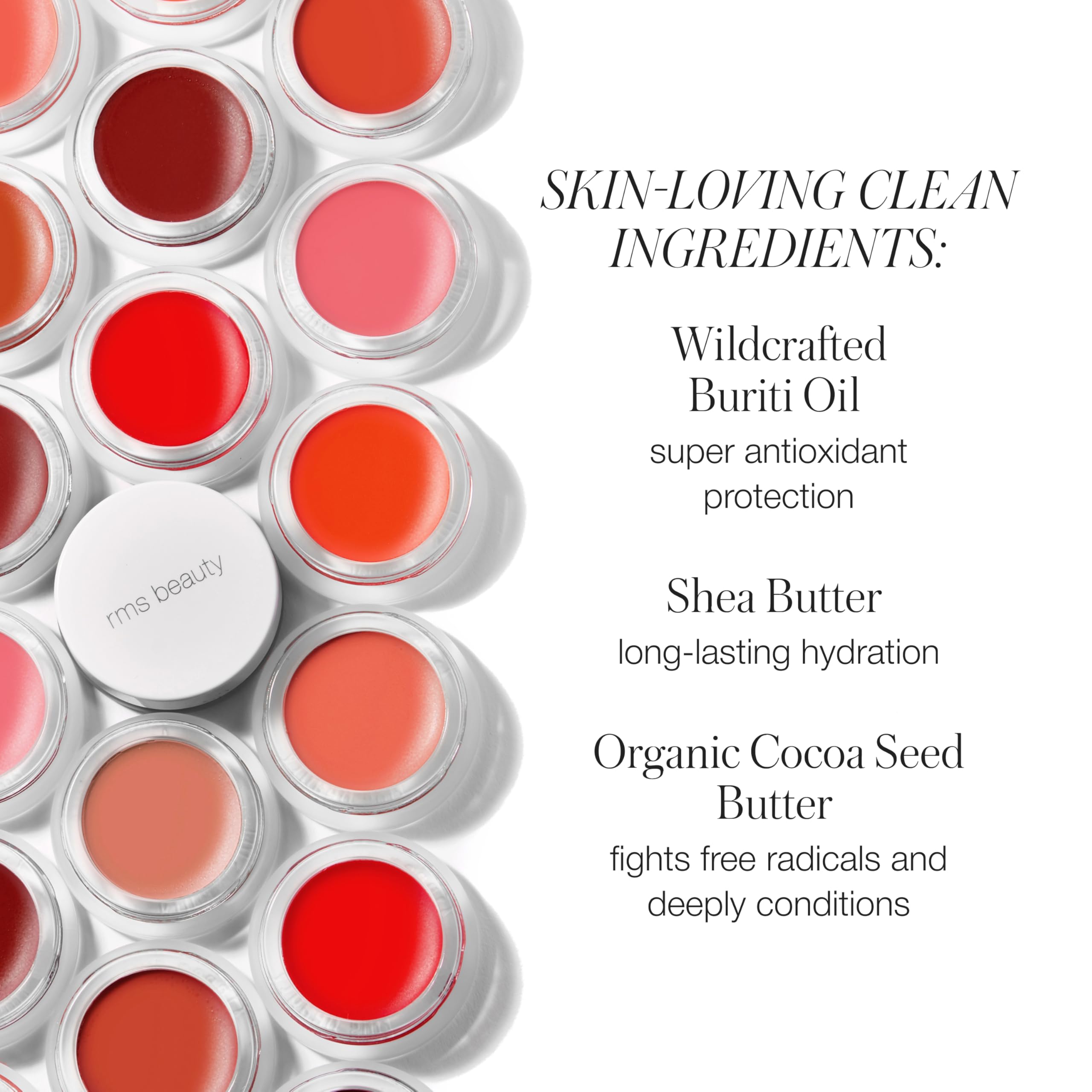 RMS Beauty Lip2Cheek Cream Blush & Lip Tint – Hydrating, Buildable Color, Portable 0.28 oz