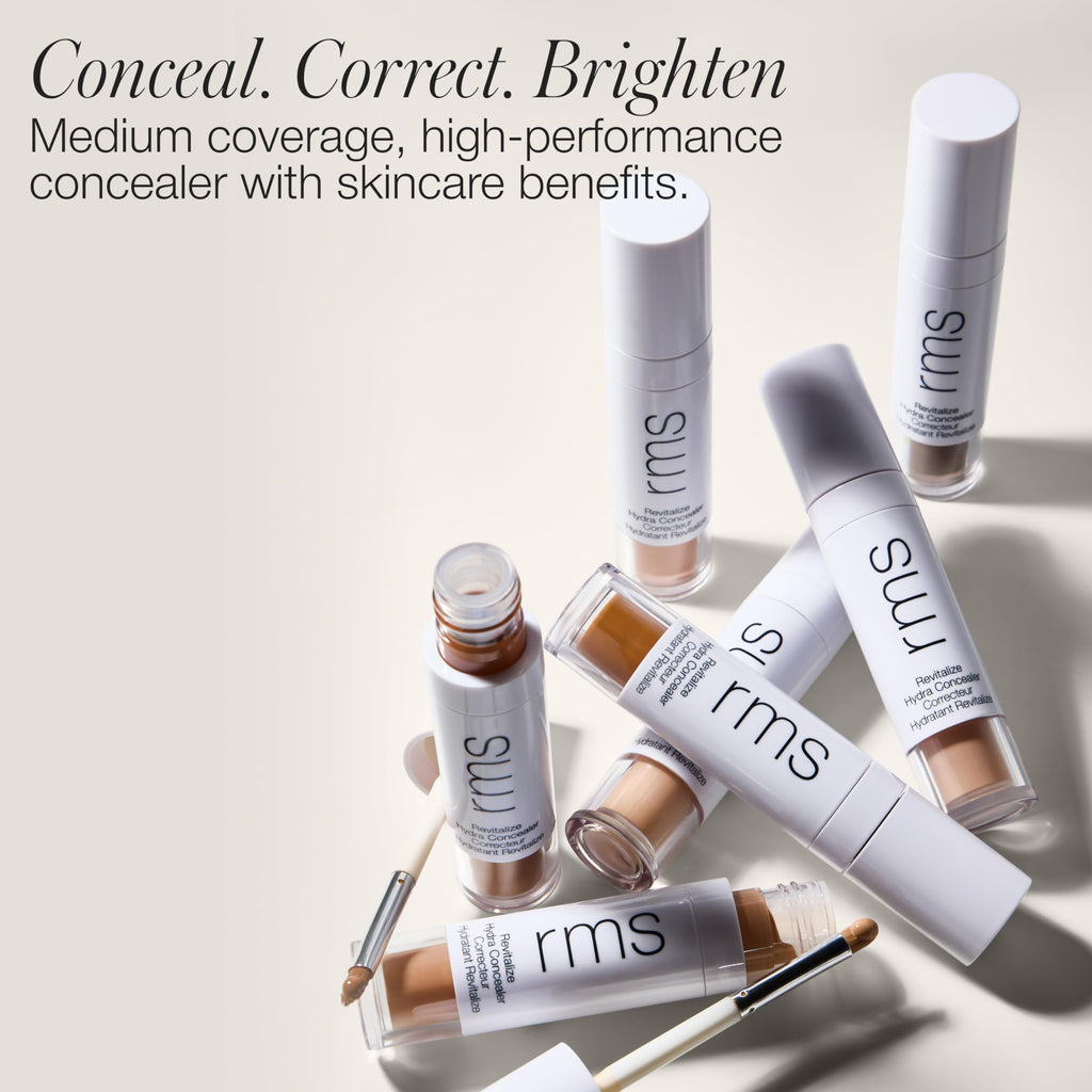 RMS Beauty Revitalize Hydra Concealer — Hydrating Medium Coverage with Built-In Brush