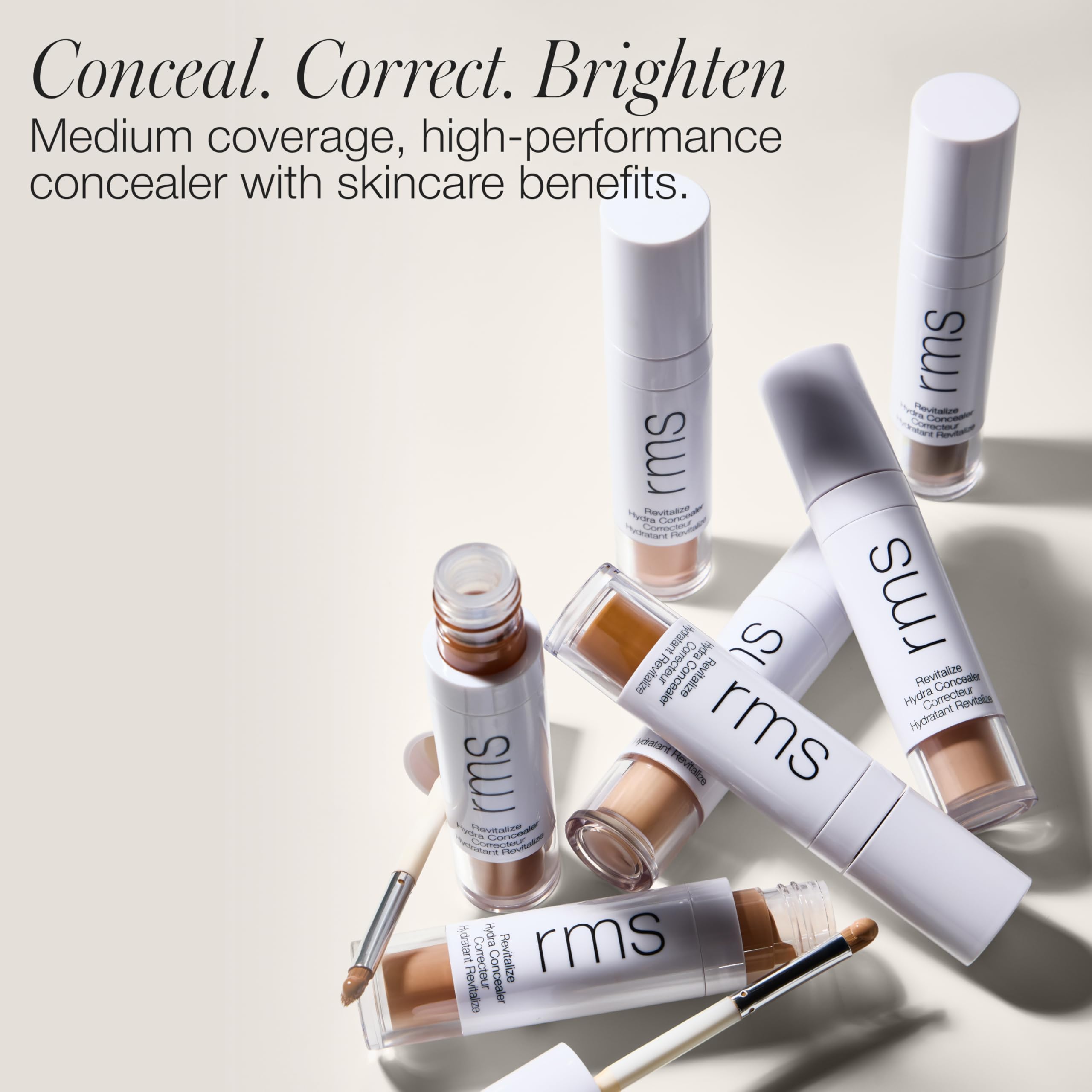 RMS Beauty Revitalize Hydra Concealer — Hydrating Medium Coverage with Built-In Brush