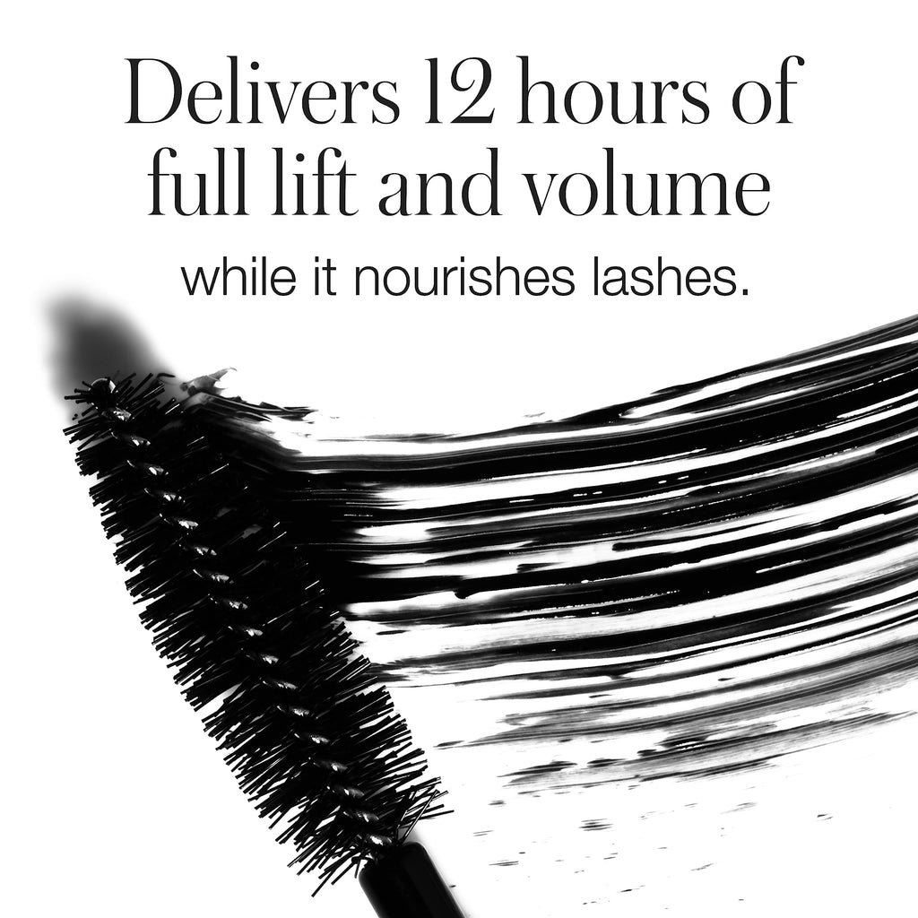 RMS Beauty Straight Up Volumizing Peptide Mascara – Black | Lash-Lengthening, Thickening, Waterproof, Vegan & Cruelty-Free (8ml)