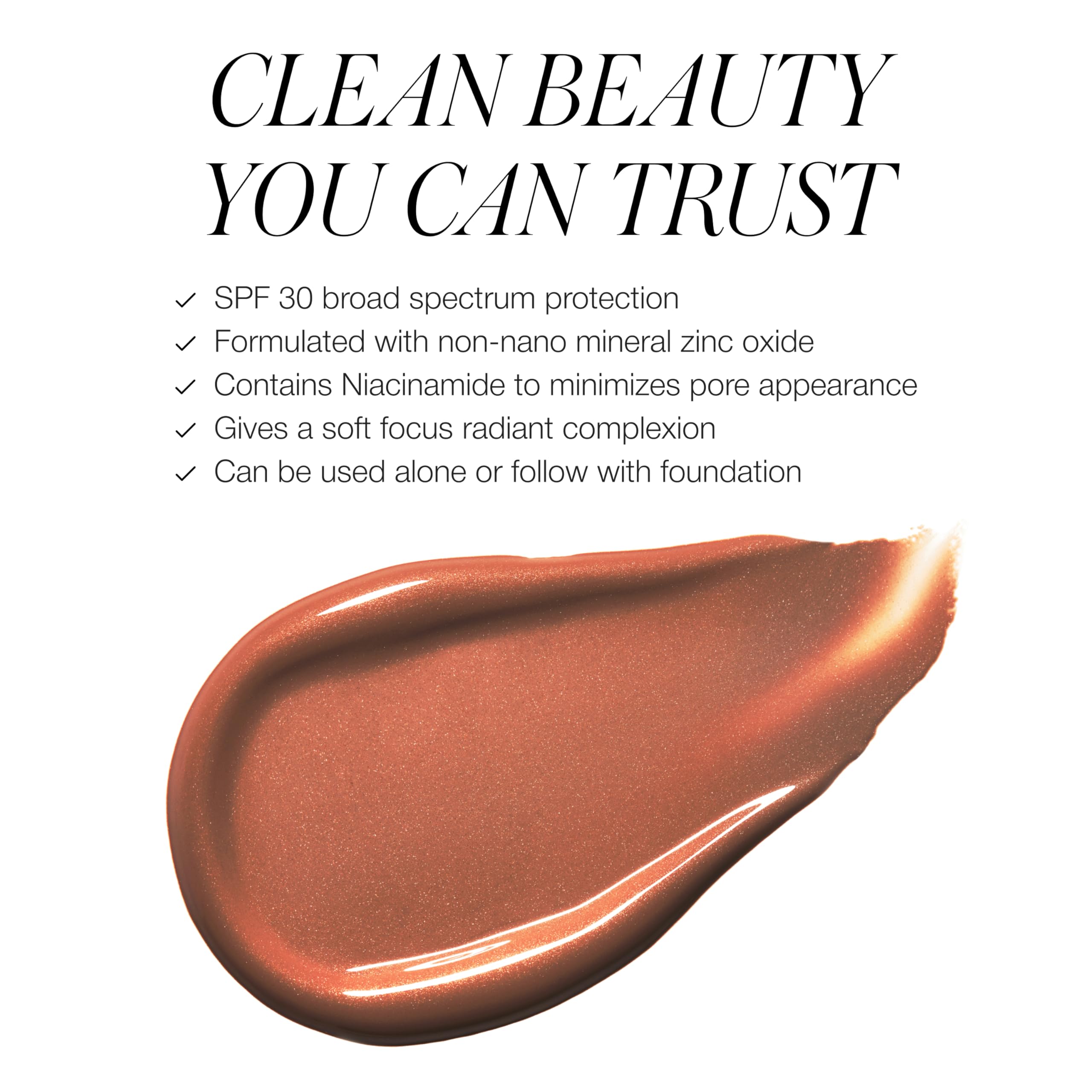RMS Beauty Supernatural Radiance Serum SPF 30 – Lightweight Mineral Sunscreen & Glow-Enhancing Tint
