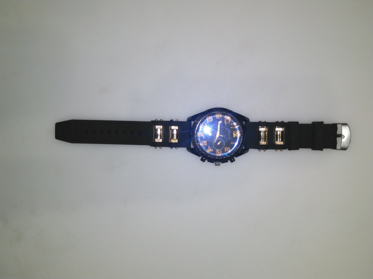 Men’s Black & Gold Sub Dial Sports Watch