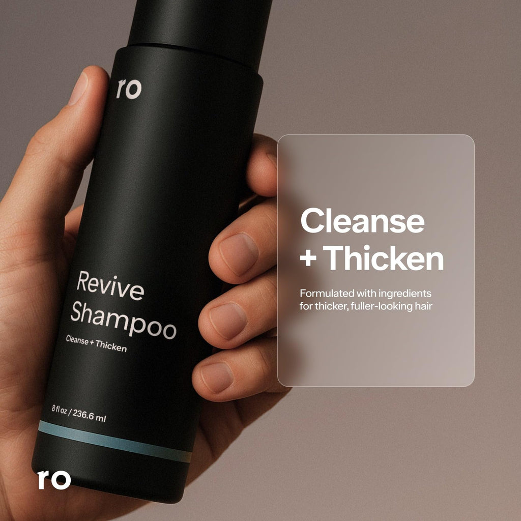 Ro Men's Revive Shampoo — Exfoliate, Clarify & Cleanse for Fuller-Looking Hair
