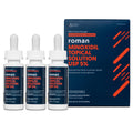 Ro Roman Men's Topical Solution 5% Minoxidil – Unscented, 3-Month Supply