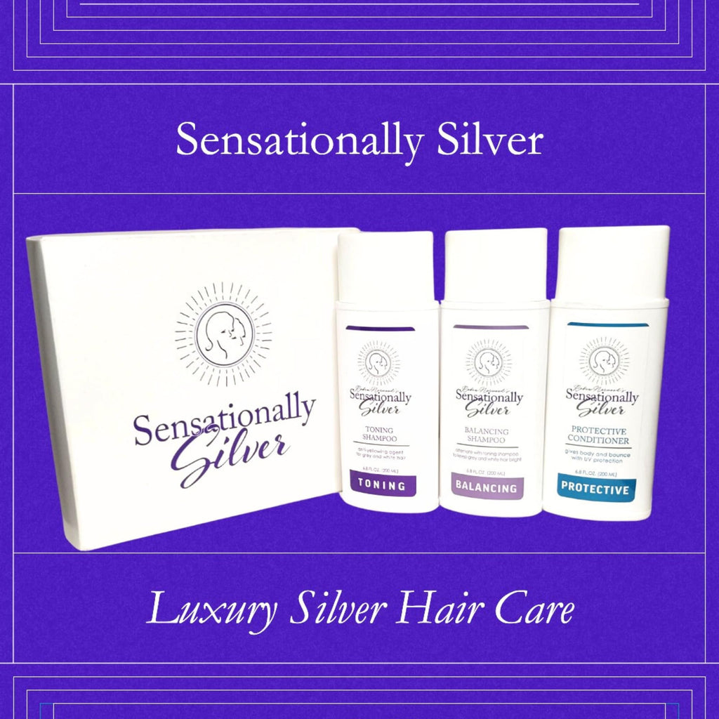 Robin Norwood's Sensationally Silver Toning Shampoo – Purple Shampoo for Gray & White Hair – Restores Shine & Neutralizes Yellowing – 6.8 oz