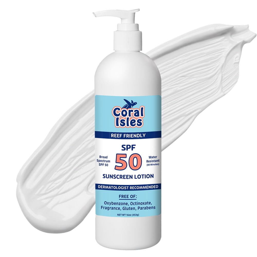 Rocky Mountain Sunscreen SPF 50 | 16 oz Pump Bottle | Broad Spectrum UVA/UVB | Hawaii 104 Act Compliant | Fragrance Free