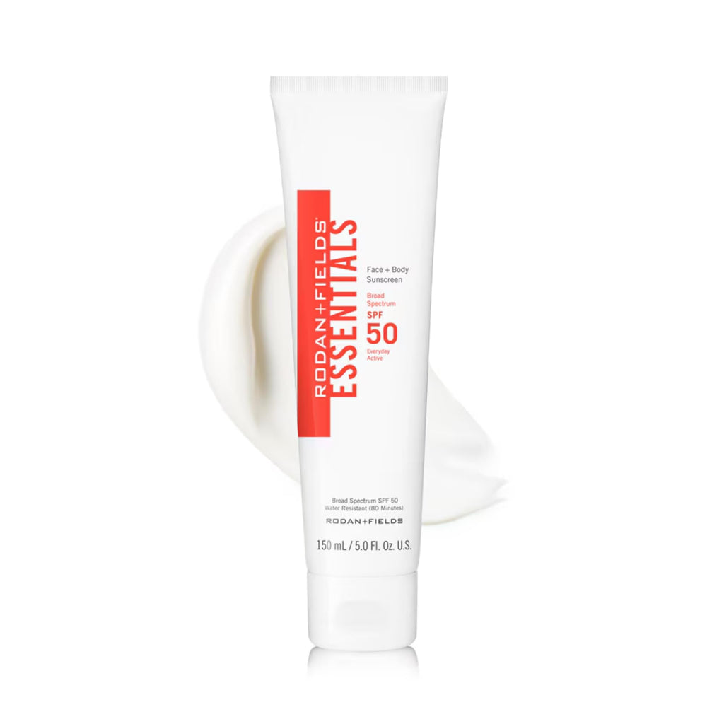 Rodan + Fields Essentials Face & Body Sunscreen SPF 50 | 150 mL | Water-Resistant Daily Moisturizer