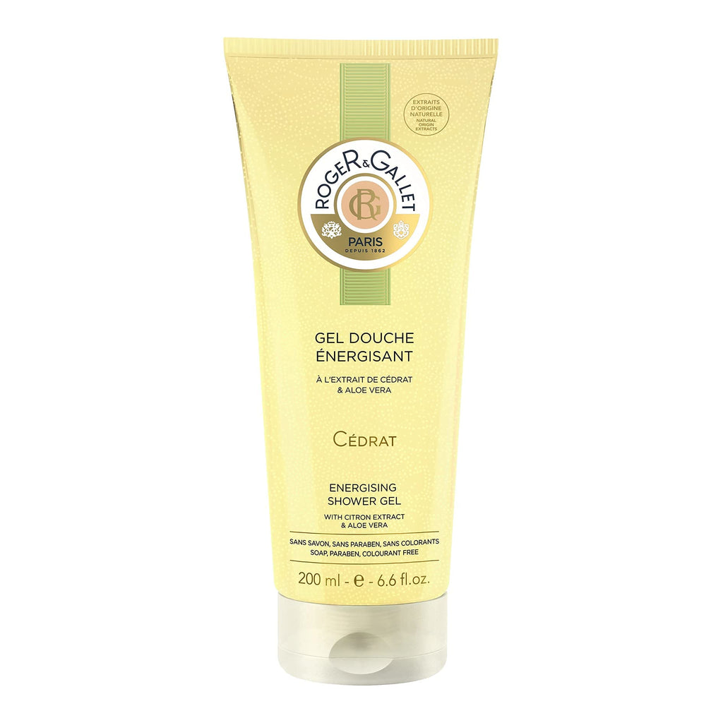 Roger & Gallet Citron Body Wash | Gentle Cleansing for All Skin Types | 6.6 oz