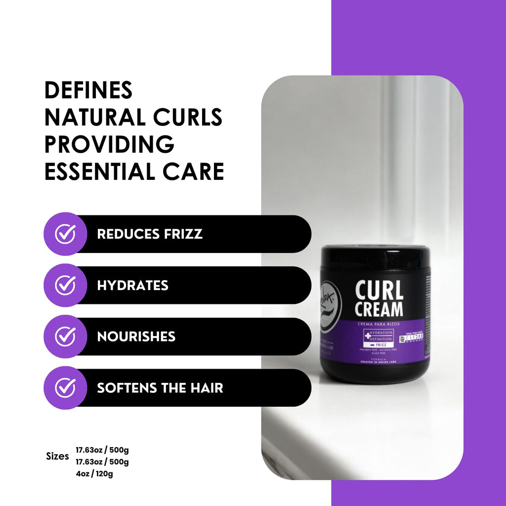 Rolda Curl Cream for Men – Lightweight Anti-Frizz Curl Defining Cream with Bio-Rol Oil Blend (35.2 oz)