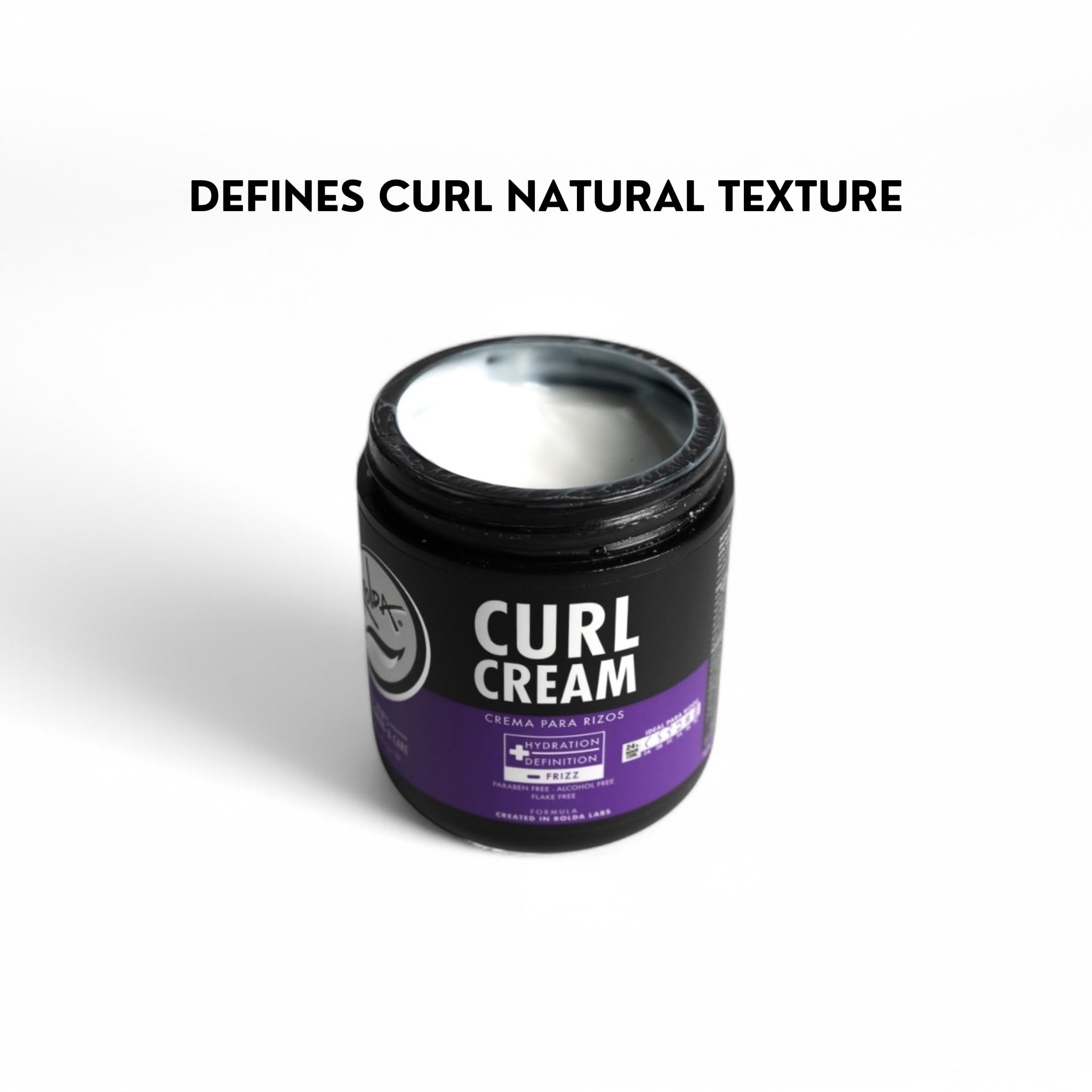 Rolda Curl Cream for Men – Lightweight Anti-Frizz Curl Defining Cream with Bio-Rol Oil Blend (35.2 oz)