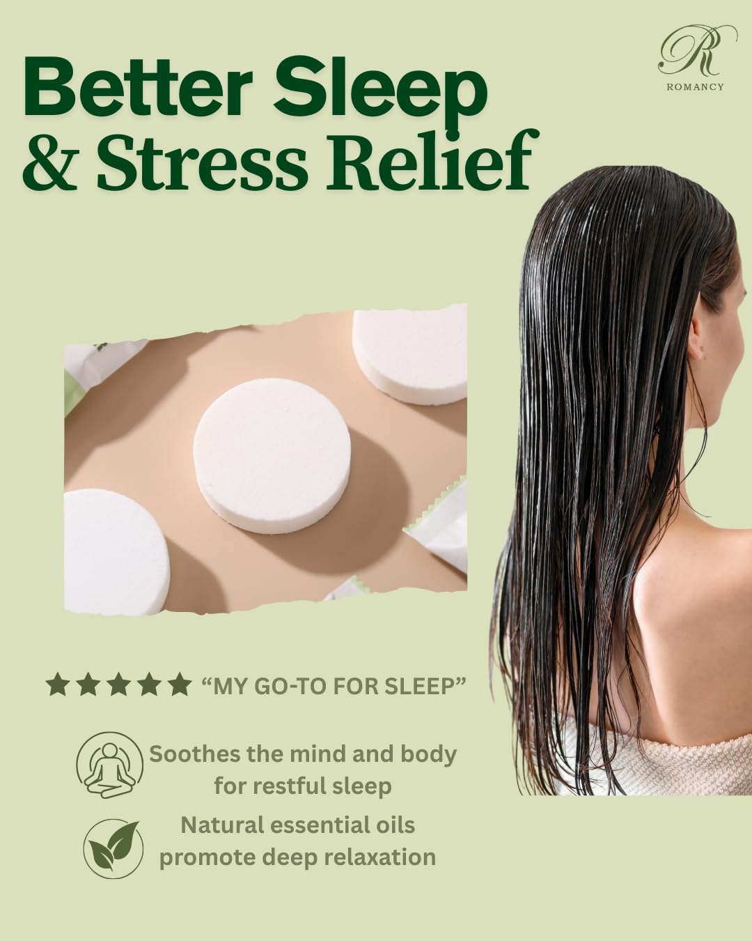 Romancy Shower Steamers 10 Pack – Menthol, Eucalyptus, Mint & Citrus Aromatherapy