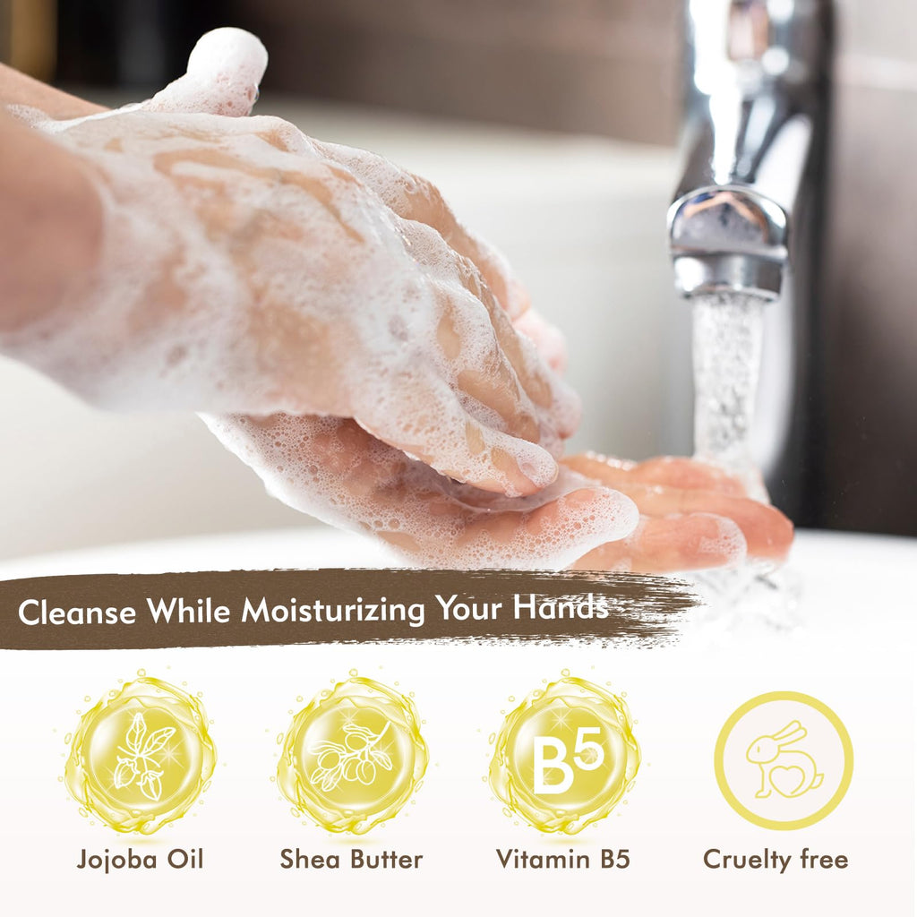 ROMIIE ZOI Lemon Scent Liquid Hand Soap Refills – Natural, Gentle & Moisturizing Formula – Family Size 3 Pack for Kitchen & Bathroom