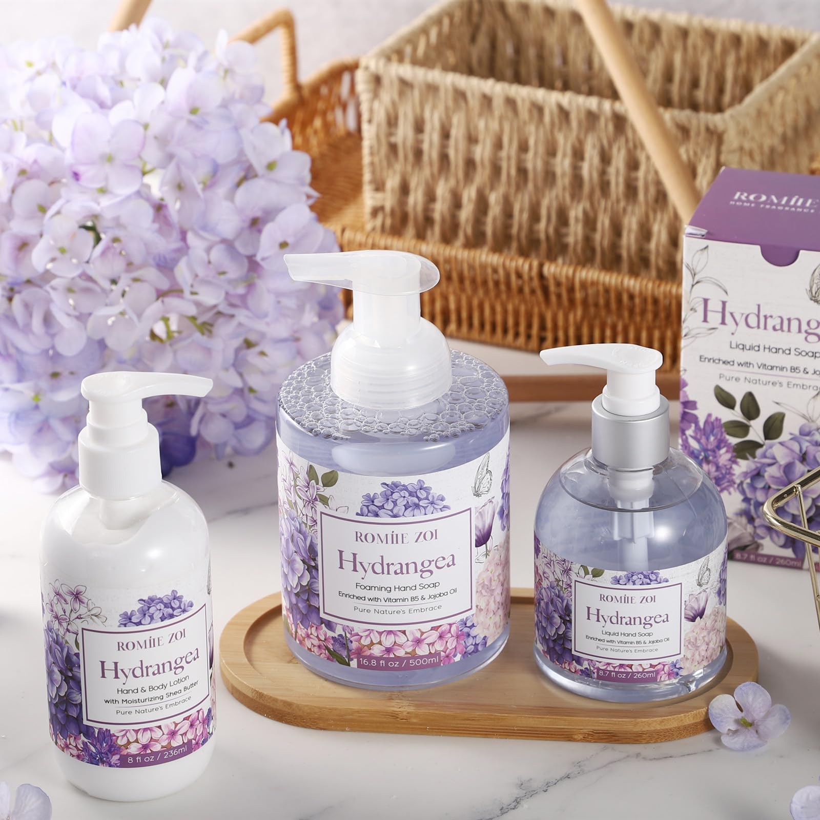 ROMIIE ZOI Hydrangea Daily Hand & Body Lotion with Shea Butter – 236 ml