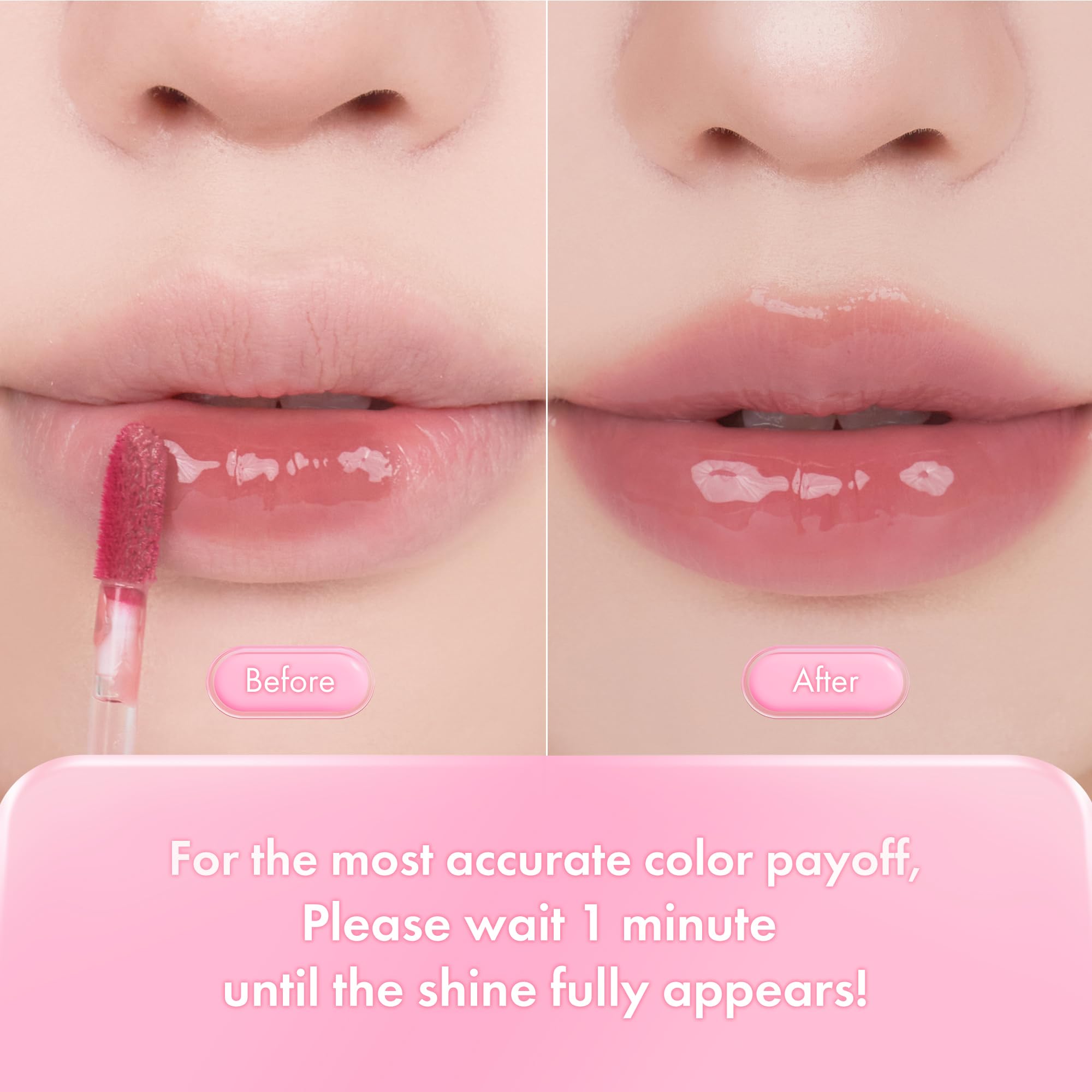 rom&nd THE JUICY LASTING TINT 01 Pomelo Skin – Candied Gloss Lip Stain