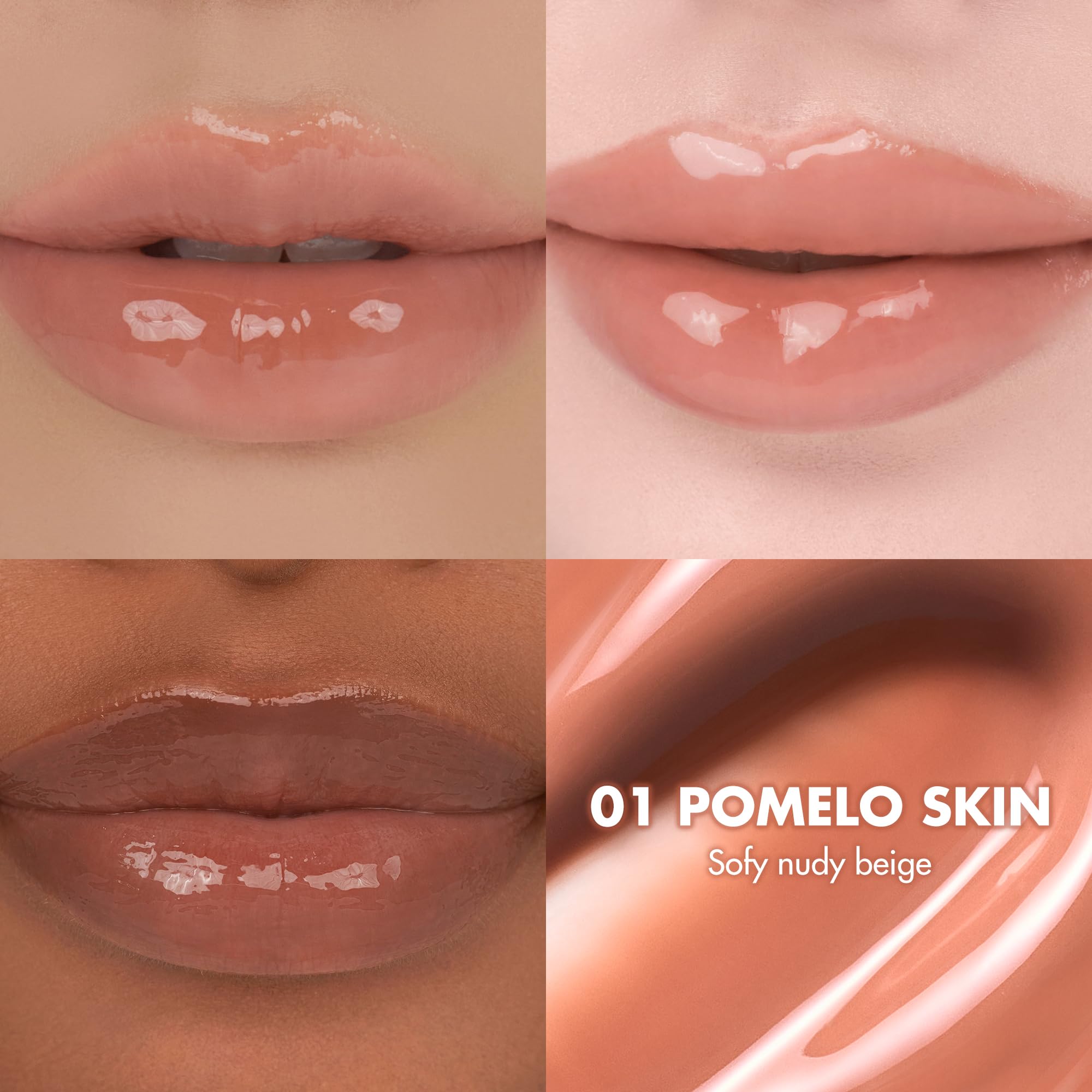 rom&nd THE JUICY LASTING TINT 01 Pomelo Skin – Candied Gloss Lip Stain