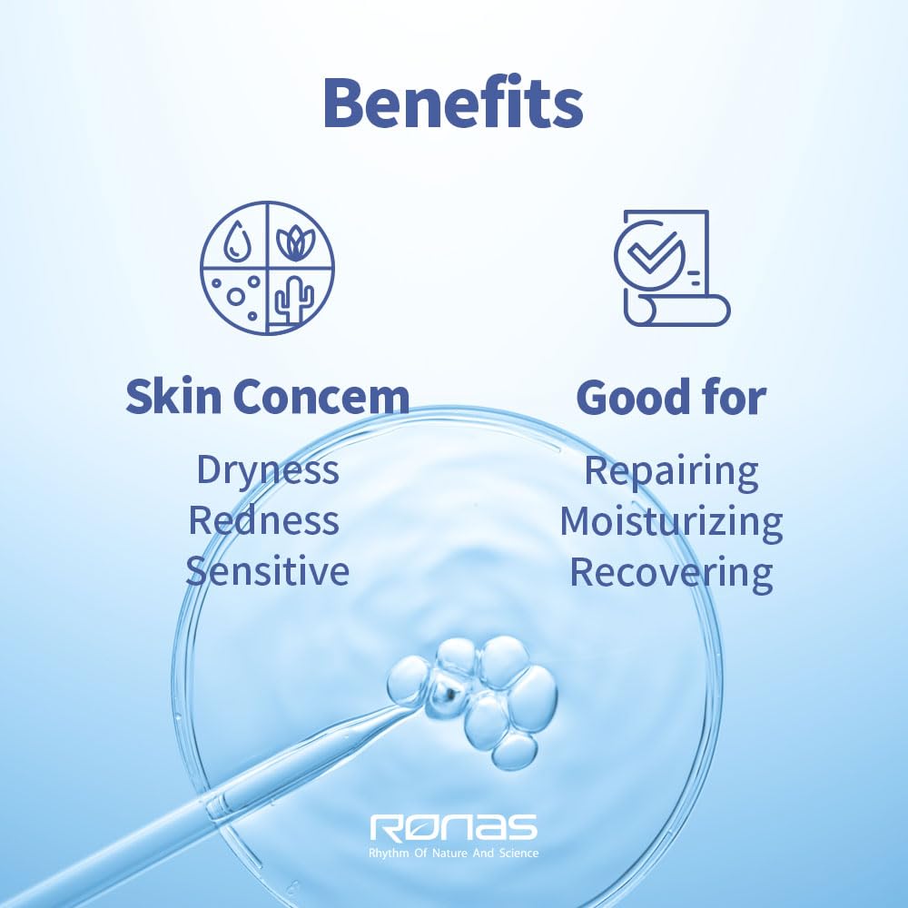 Ronas Stem Cell Serum — Korean Facial Moisturizer with Hyaluronic Acid, Licorice Extract & Squalane | 6.76 fl oz
