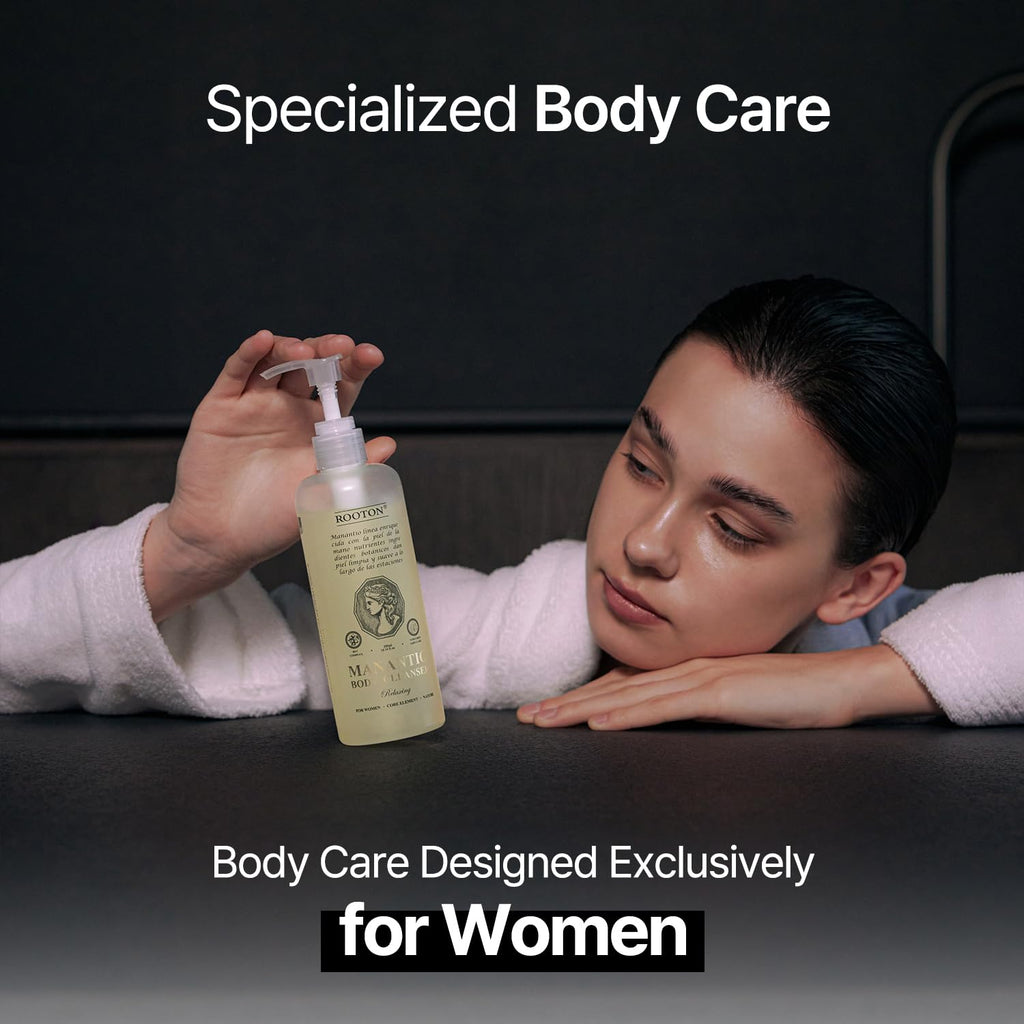 ROOTON Manantio Women’s Vegan Body Cleanser | Hydration, Texture & Elasticity