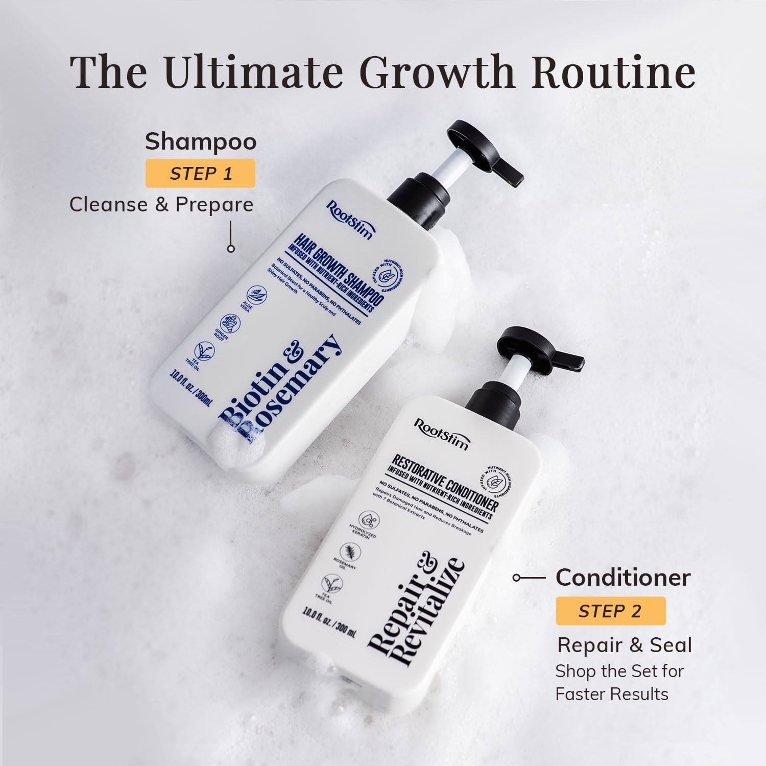 RootStim Rosemary Conditioner for Hair Growth & Thinning Hair | Saw Palmetto, Keratin & Argan Oil