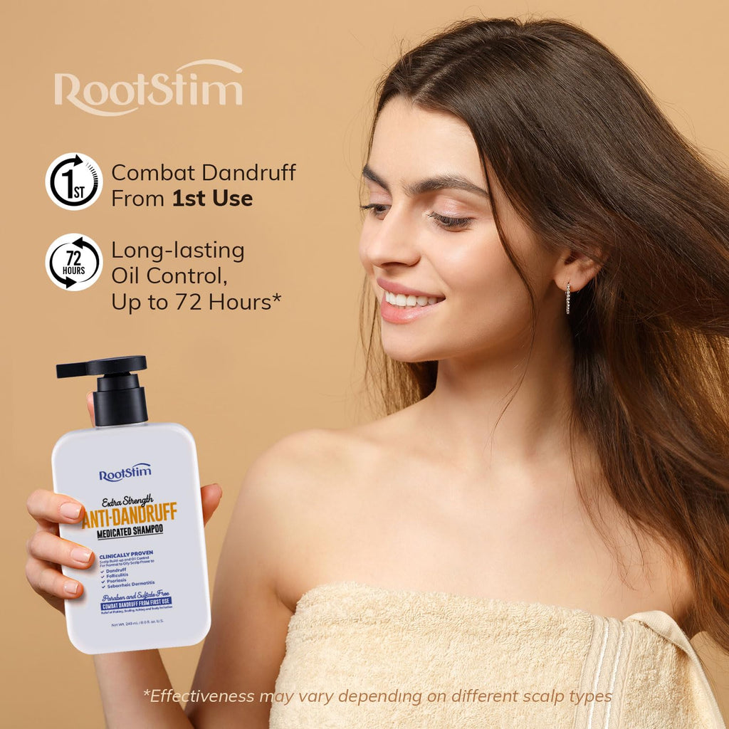 RootStim Seborrheic Dermatitis Shampoo | Dandruff & Itchy Scalp Relief with Selenium Sulfide
