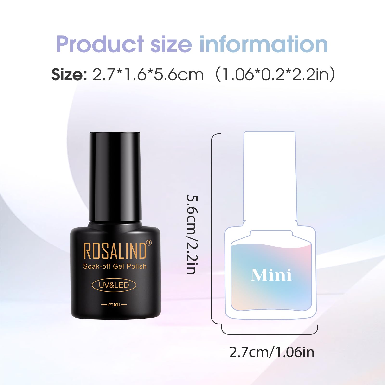 ROSALIND Gel Nail Polish Set – 38 Colors for All Seasons with Base Coat & Glossy/Matte/Glitter Top Coats | DIY Manicure Kit