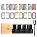 ROSALIND Cat Eye Gel Nail Polish – 8-Color Magnetic Jelly Gel Collection with Magnet