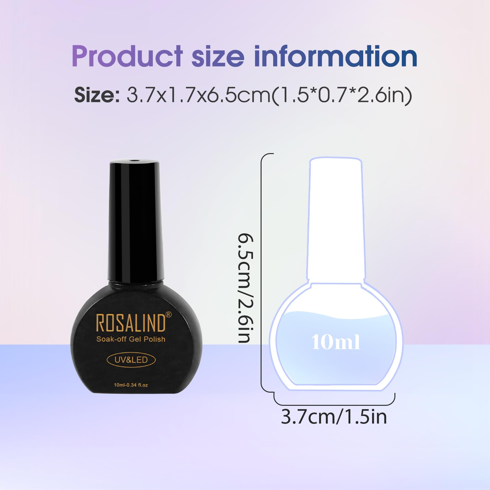 ROSALIND Cat Eye Gel Nail Polish Set with Magnet — 8 Colors, Glitter & Holographic Finish
