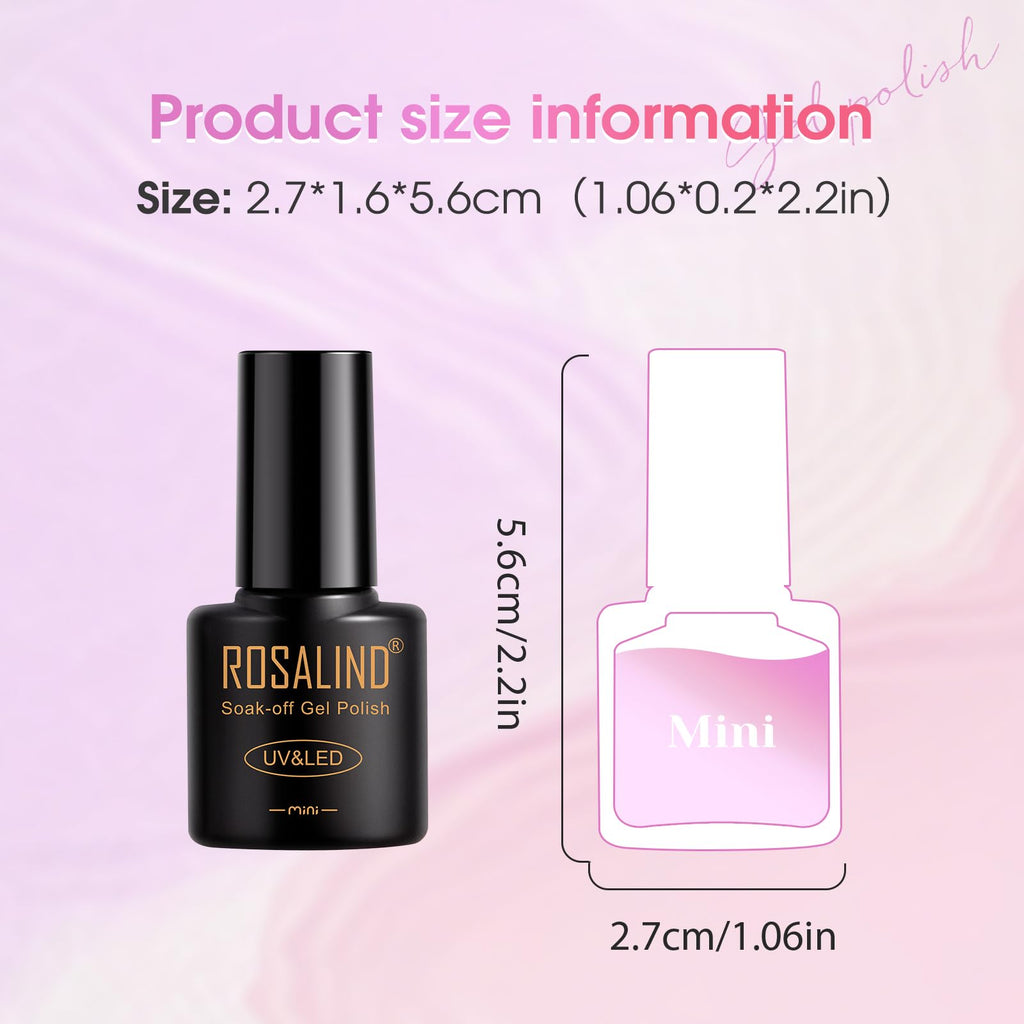 ROSALIND Cat Eye Gel Nail Polish – 8-Color Magnetic Jelly Gel Collection with Magnet