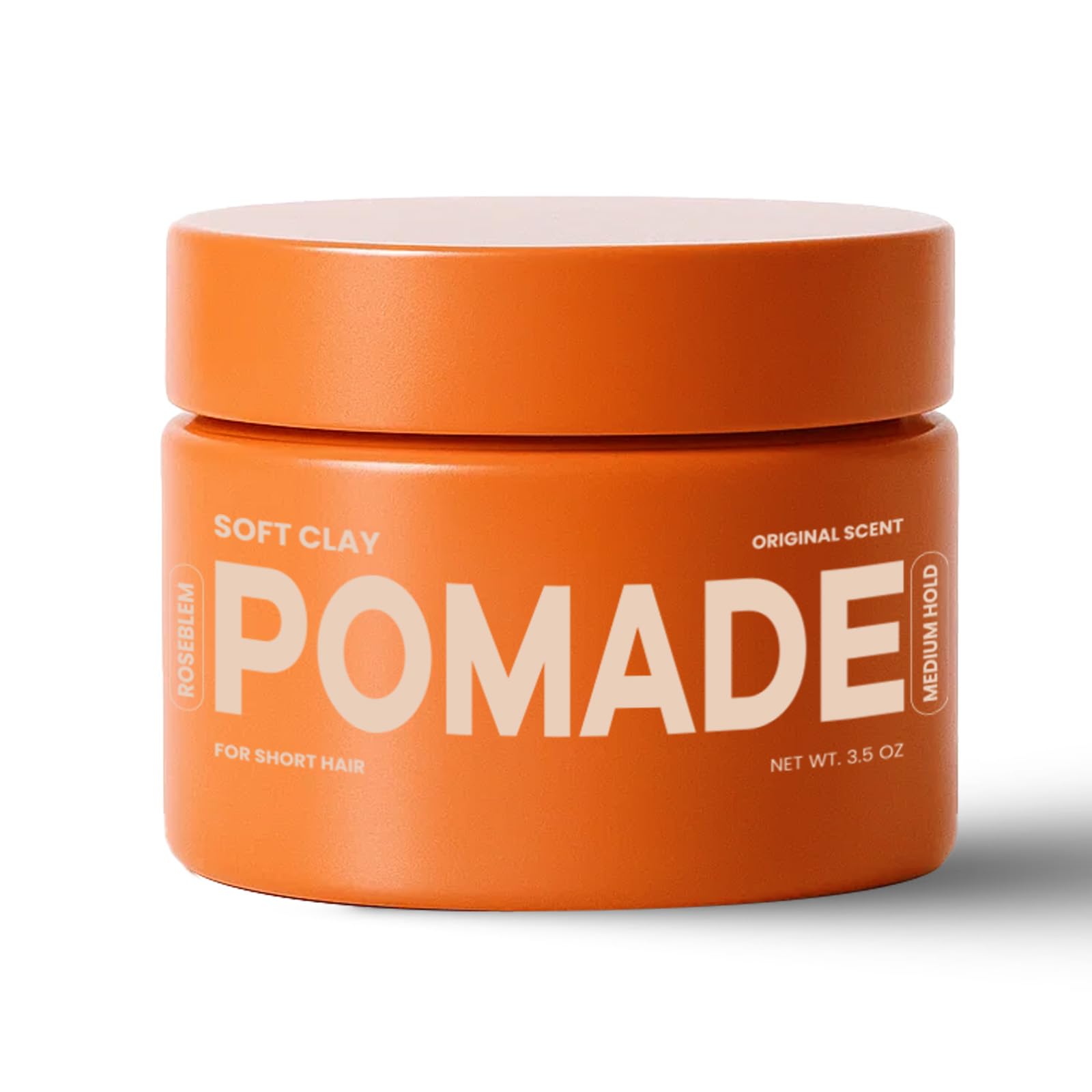 Roseblem Hair Clay Pomade – Matte Styling Clay for All Hair Types, Long-Lasting Hold, Easy to Wash, 3.5 oz