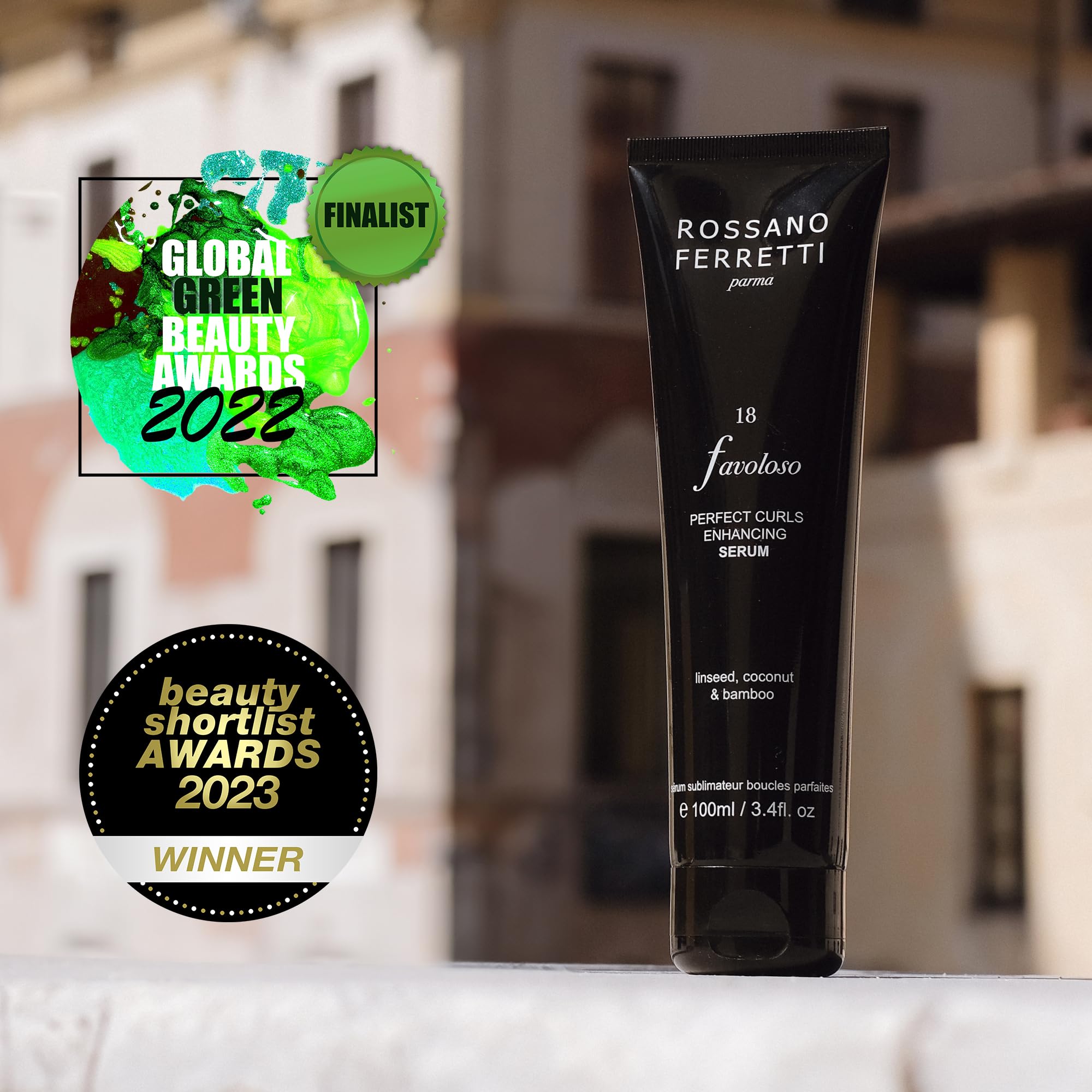 Rossano Ferretti Favoloso Perfect Curls Enhancing Serum | Curl Definition, Hydration, Shine | Silicone Free & Vegan