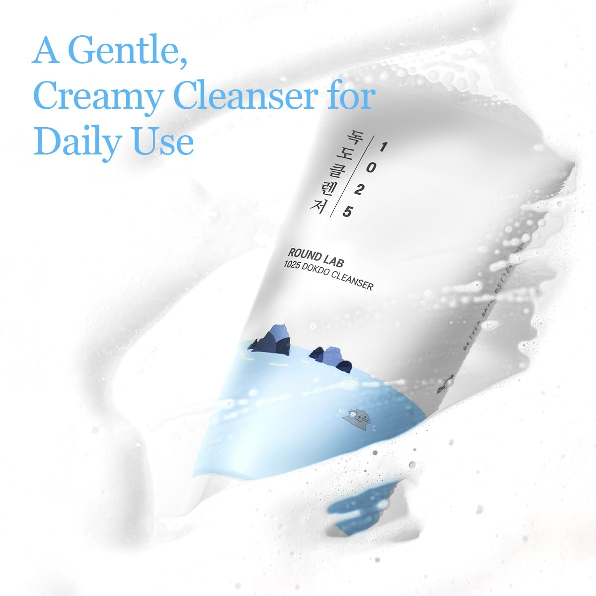 ROUND LAB 1025 Dokdo Cleanser – Low pH Face Cleanser for Sensitive Skin | Deep Sea Water Hydration