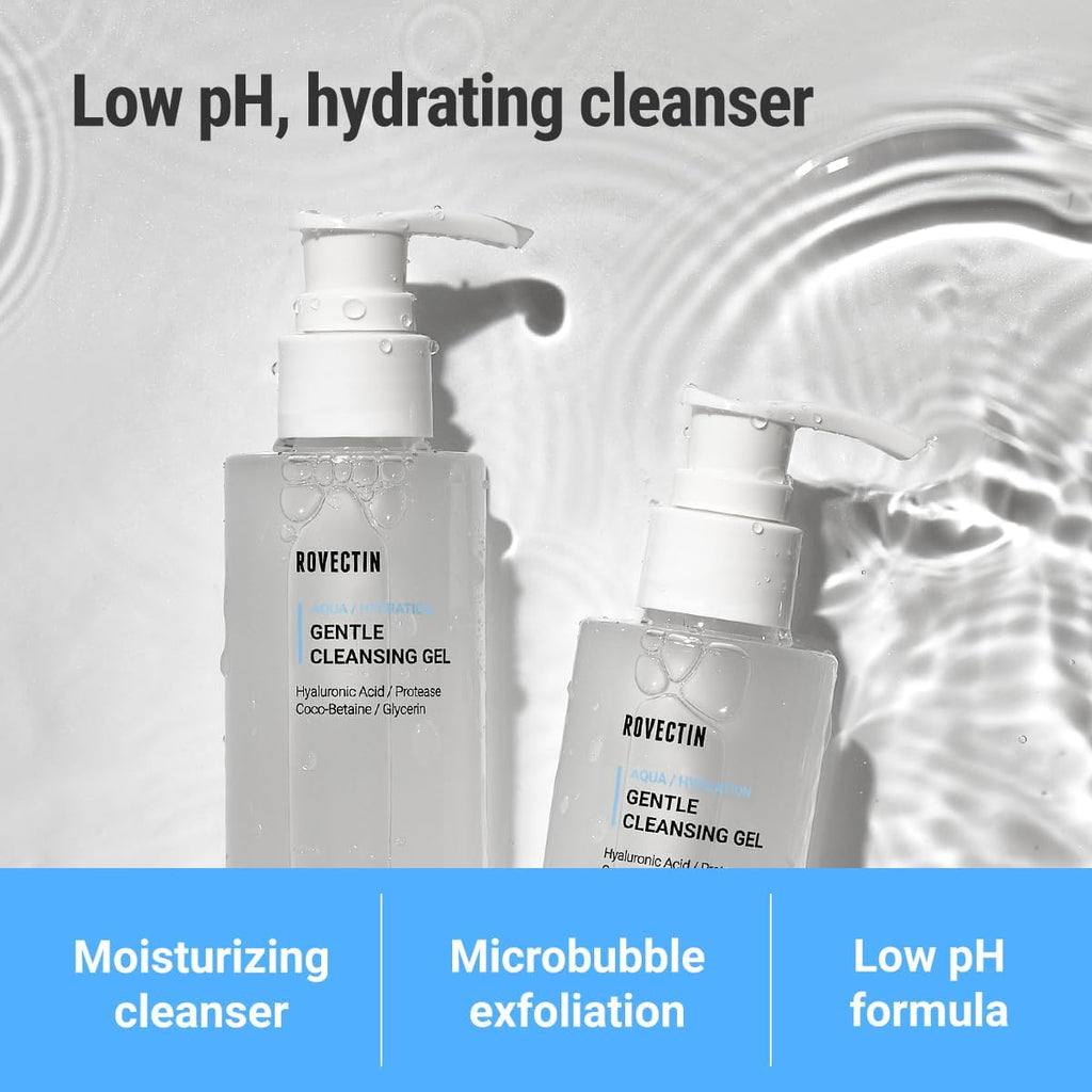 ROVECTIN Calming Lotus Water Cream + Aqua Cleansing Gel Bundle (2 Pack)