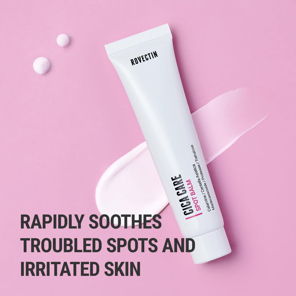ROVECTIN Cica Care Face Balm — Immediate Redness Relief for Acne-Prone & Sensitive Skin (1.4 fl oz) | Calamine & Madecassoside