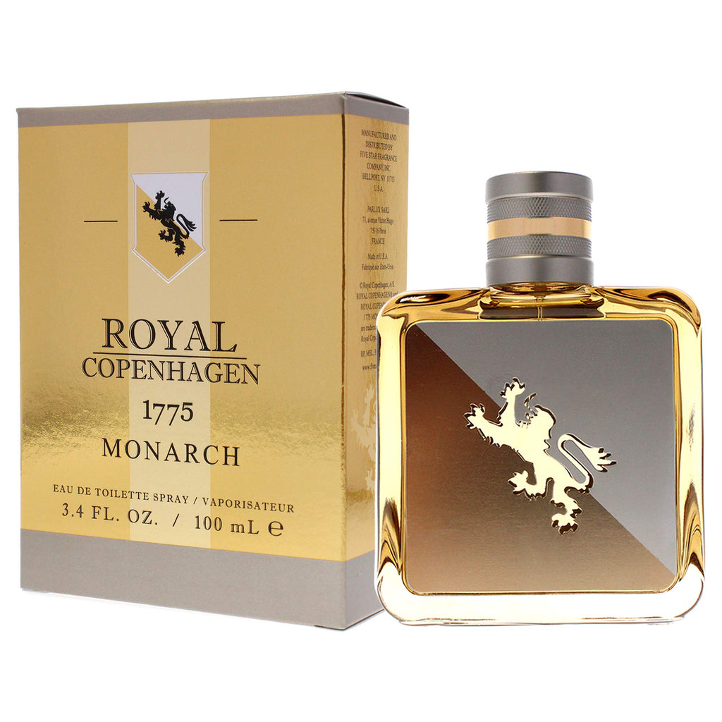 Royal Copenhagen 1775 Monarch Men EDT Spray 3.4 oz – Casual, Fresh, Woody-Spicy