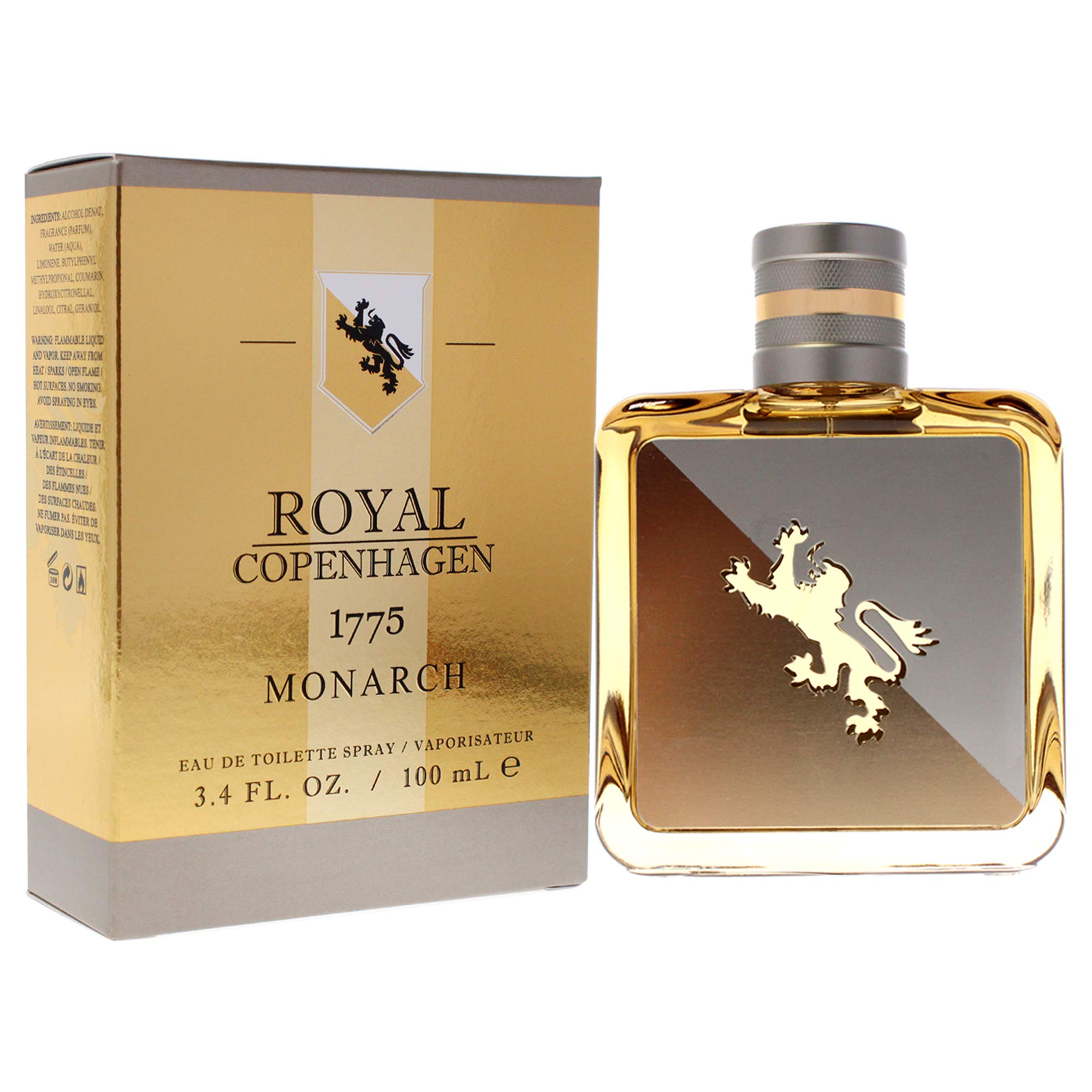 Royal Copenhagen 1775 Monarch Men EDT Spray 3.4 oz – Casual, Fresh, Woody-Spicy
