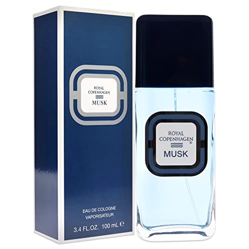 Royal Copenhagen Musk For Men Cologne Spray 3.4 oz – Casual Fragrance (126130)