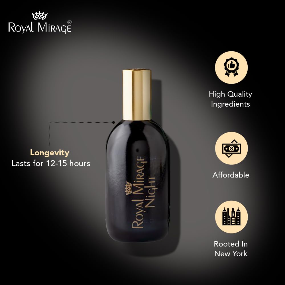 Royal Mirage Night Eau de Cologne – Premium Floral & Powdery Musk, 120ml