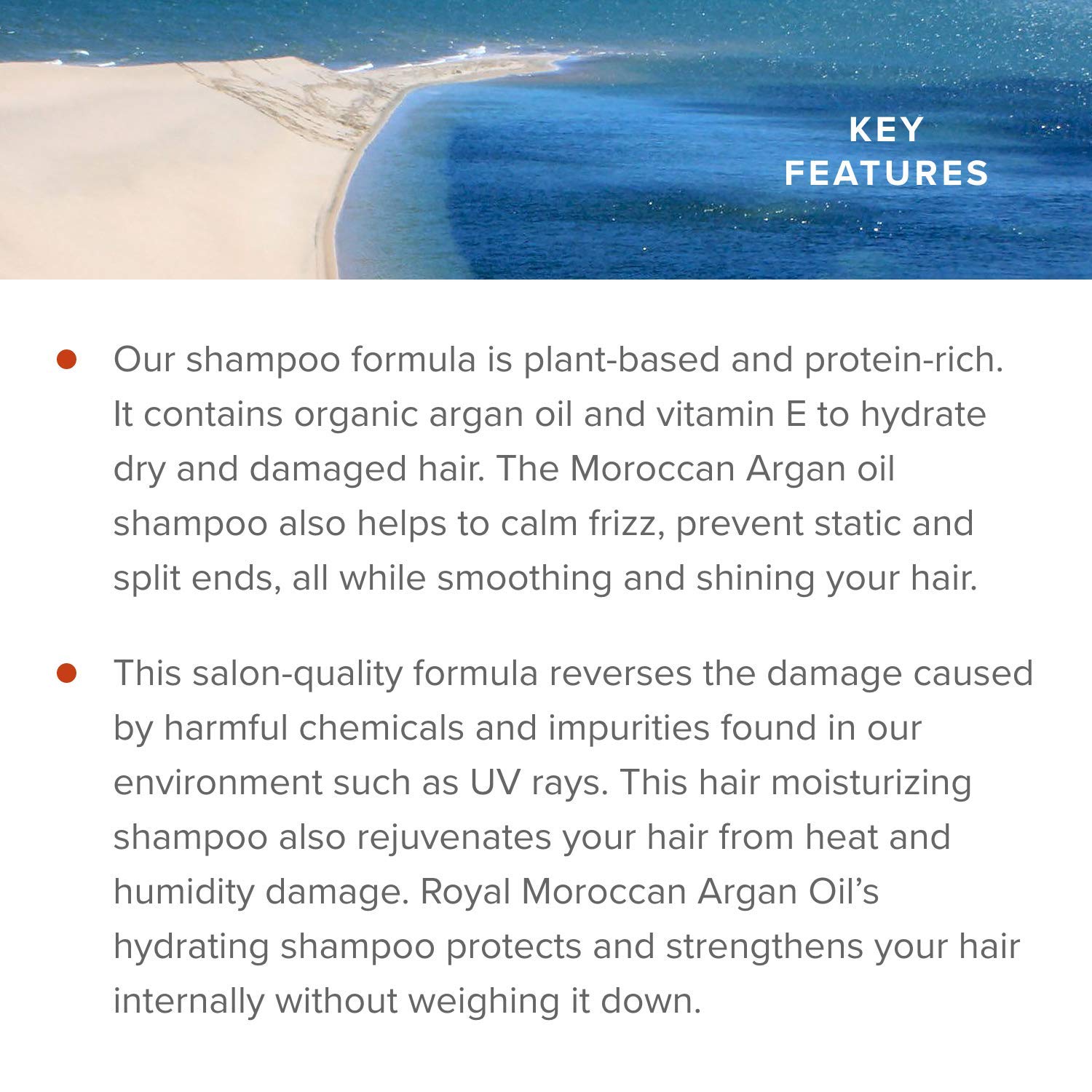 Royal Moroccan Sulfate-Free Shampoo | Argan Oil for Color-Treated Hair | Moisturizing Shampoo (1000 ml)