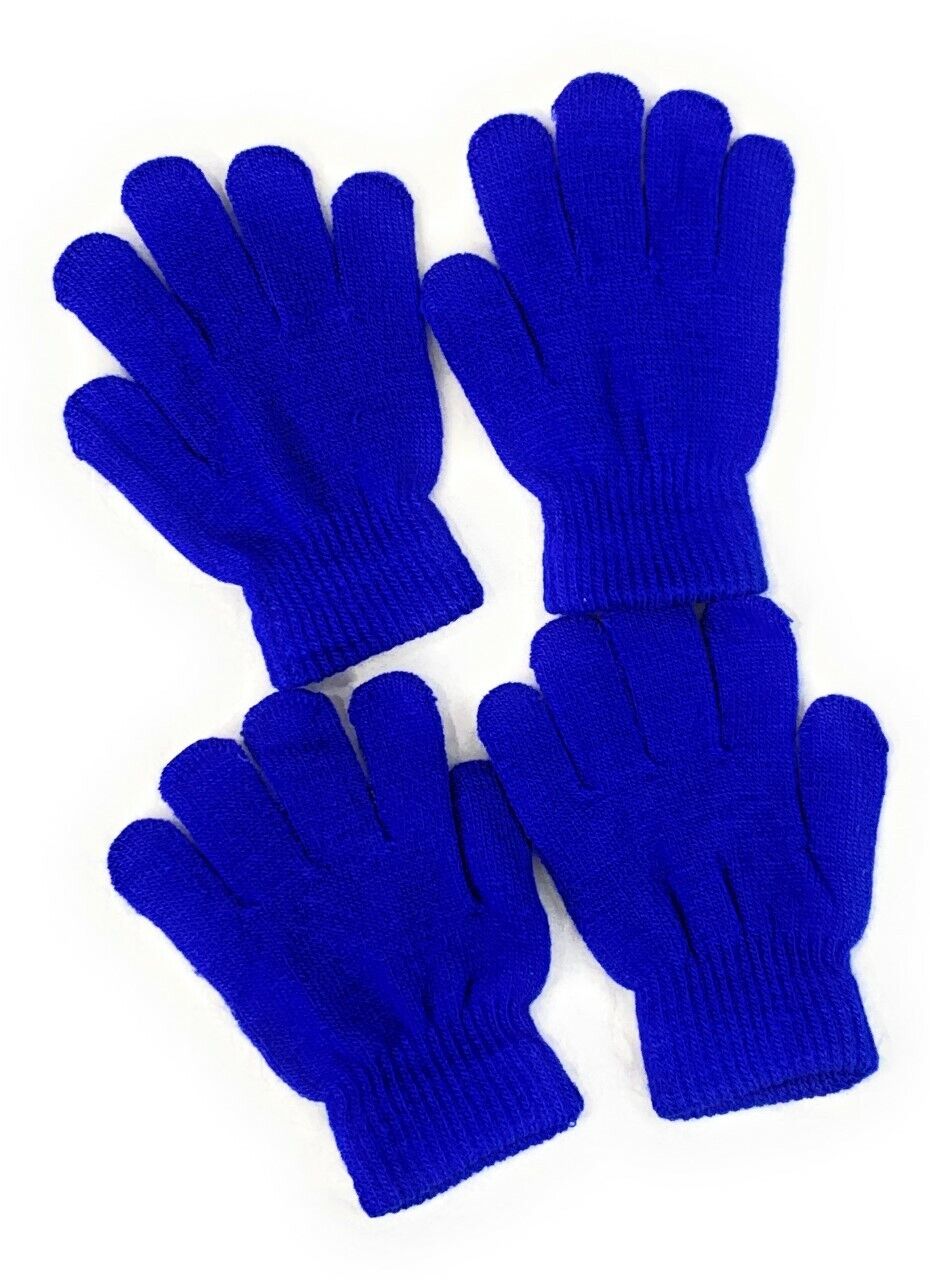 2 x Pair Set Multipack School Uniform Gloves for Kids Childrens