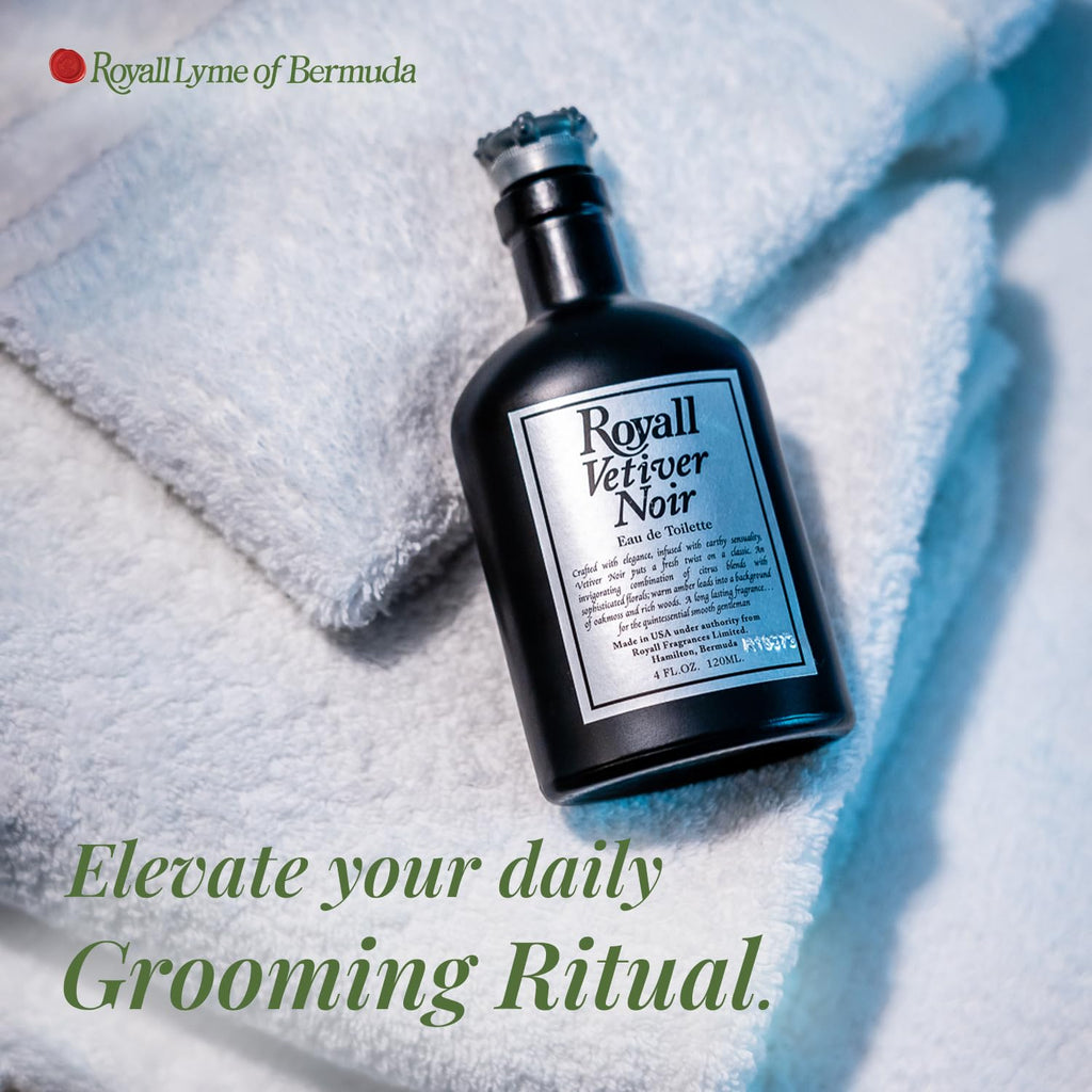 Royall Lyme Vetiver Noir Eau de Toilette for Men – 4 oz