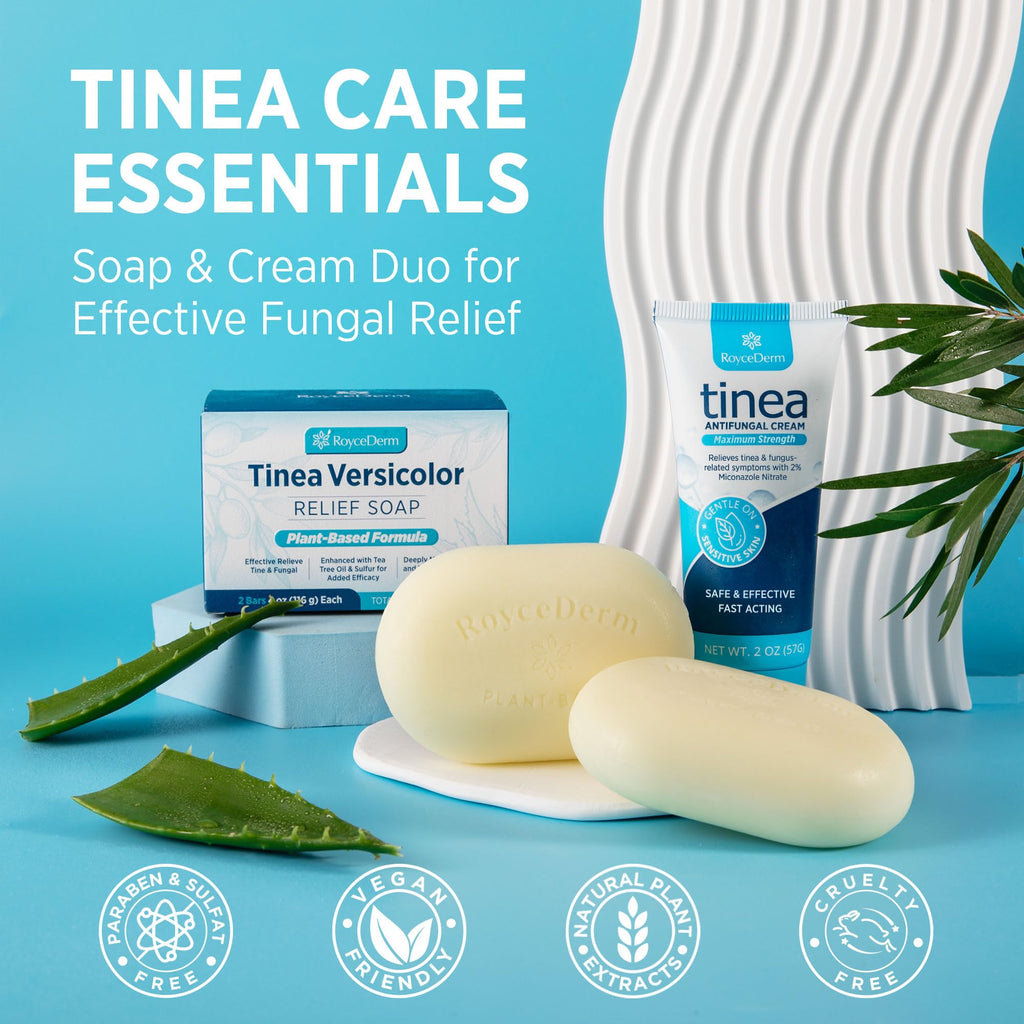 Roycederm Tinea Versicolor & Fungal Skin Cream — Multi-Functional Treatment (Pack of 2)