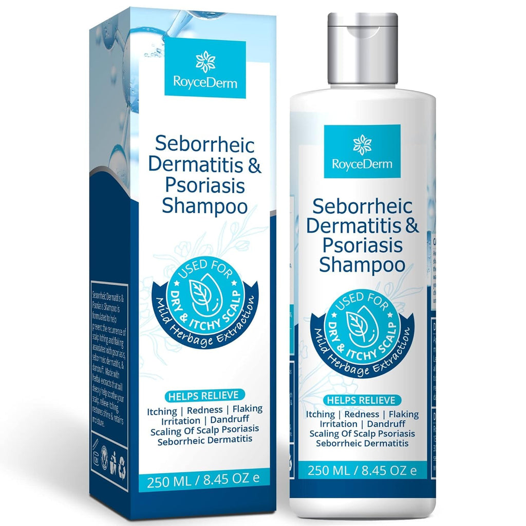 Roycederm Psoriasis & Seborrheic Dermatitis Shampoo – Itch Relief & Flake Control