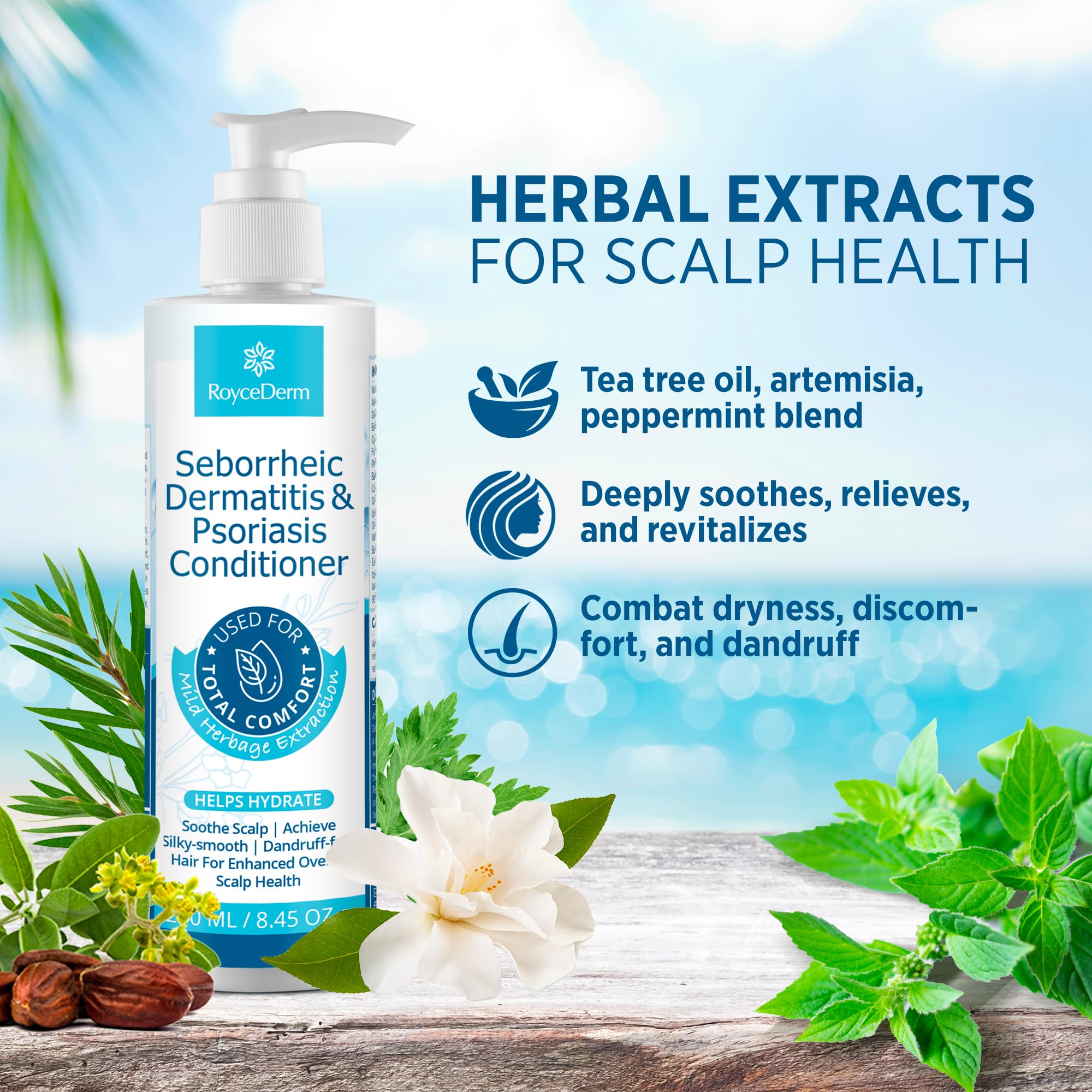 Roycederm Seborrheic Dermatitis & Psoriasis Face Cream – Steroid-Free, Fragrance-Free (4 oz)