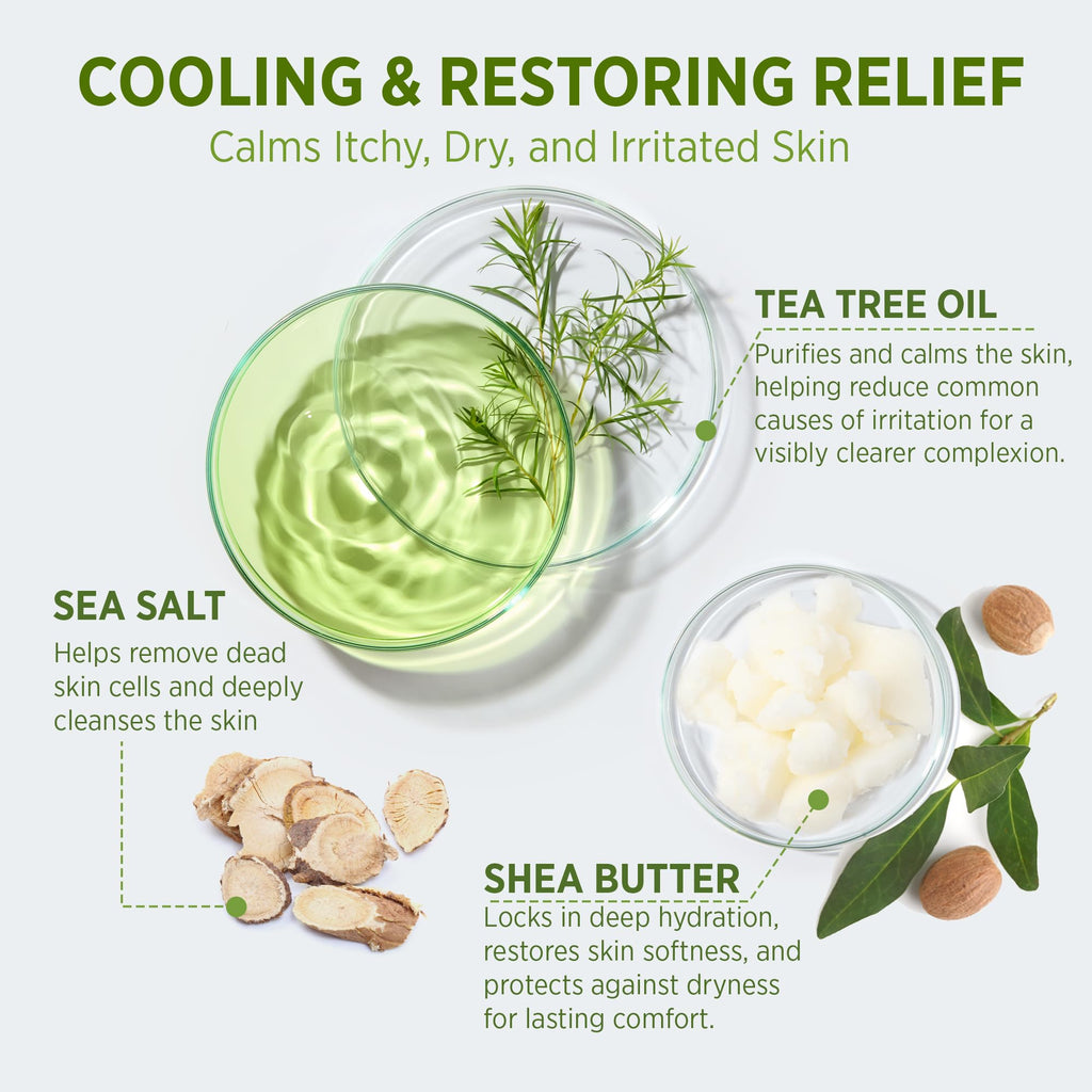 RoyceDerm Tea Tree Body Wash & Soap Set – Refreshing Cleanse with Tea Tree & Wormwood