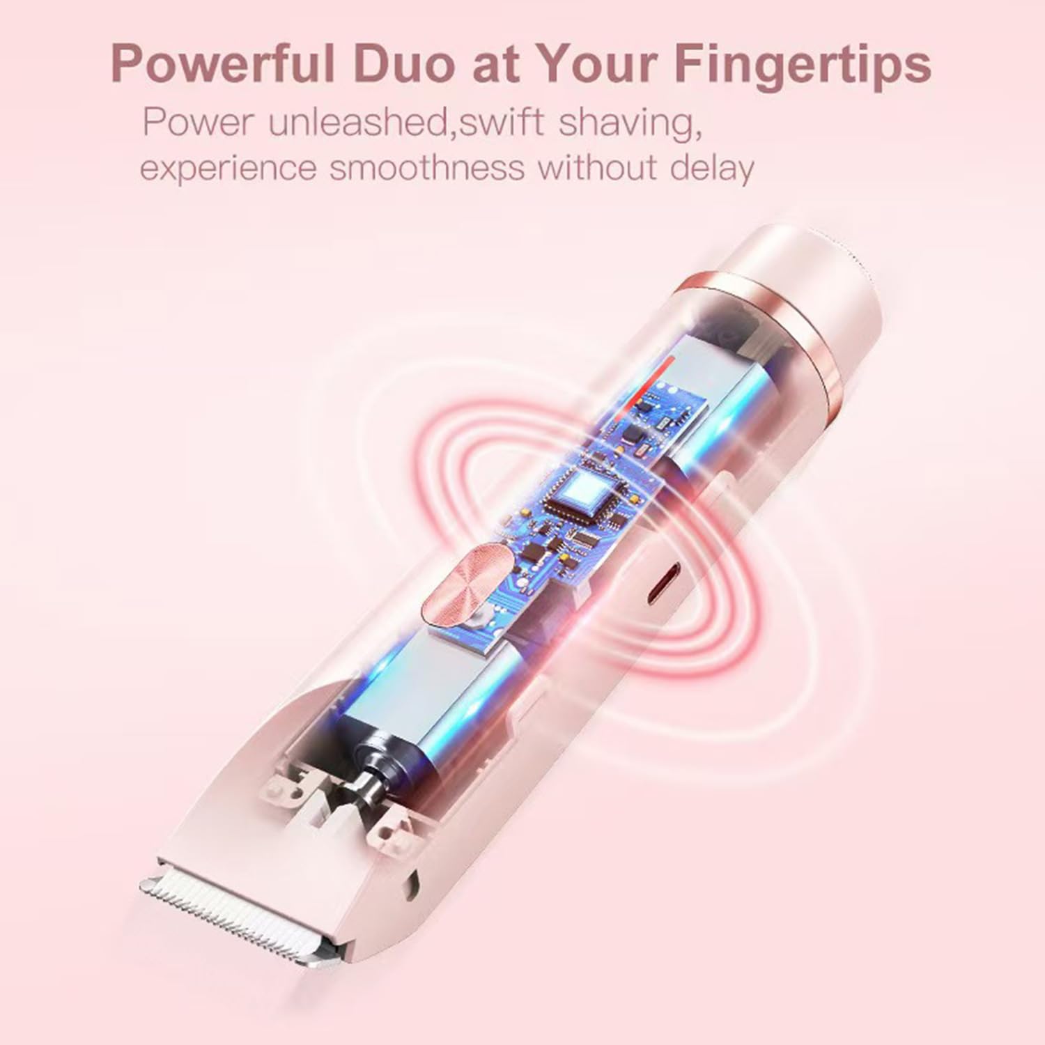 RtLvio Bikini Shaver 2-in-1 Dual Head Electric Trimmer – Wet & Dry, IPX7 Waterproof, Purple2