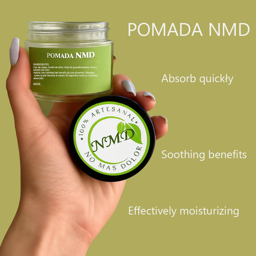 RTQSU NMD Pain Relief Ointment – Natural Herbal Muscle & Joint Cream with Arnica, Olive Oil & Beeswax (60g)