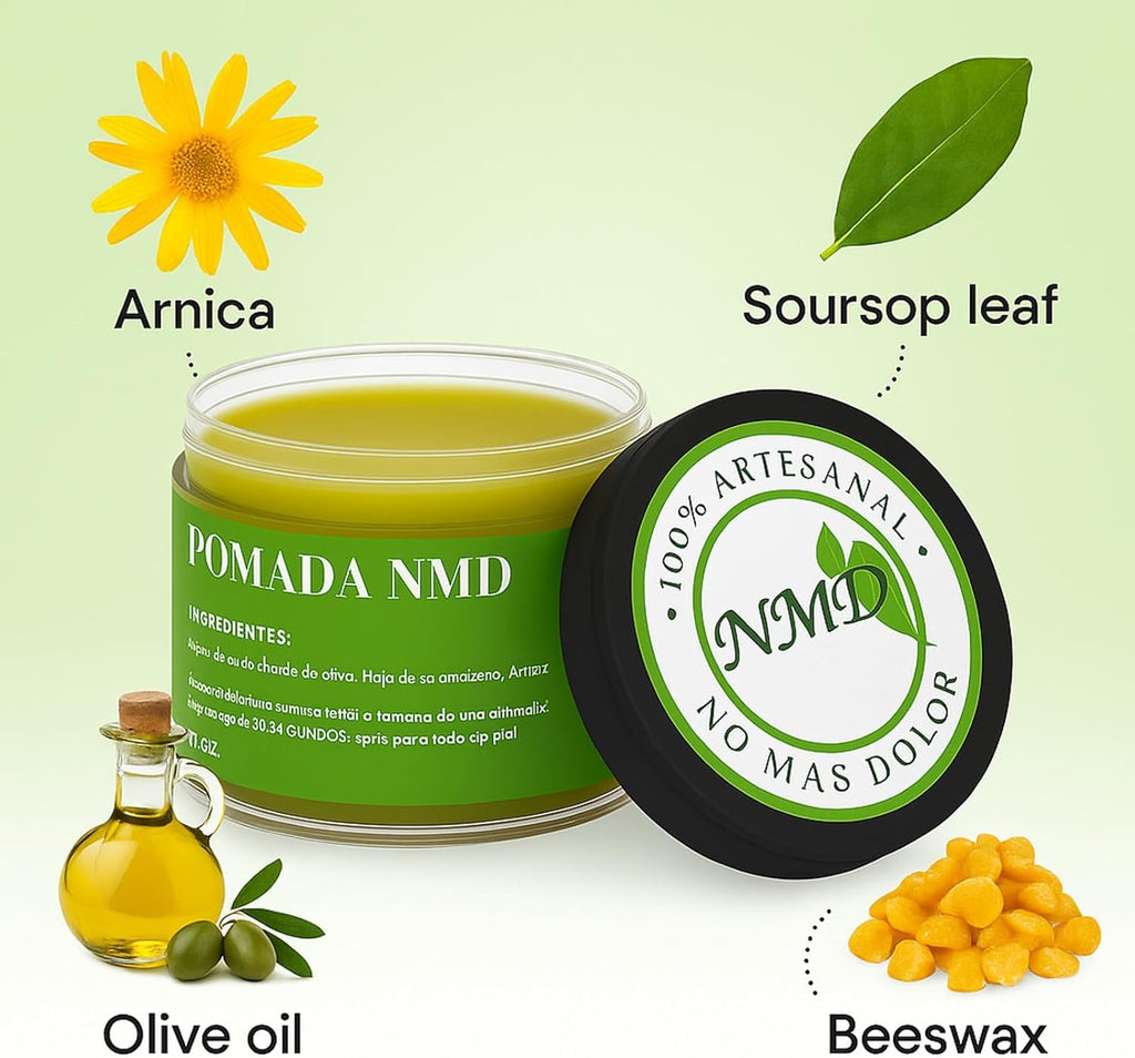 RTQSU NMD Pain Relief Ointment – Natural Herbal Muscle & Joint Cream with Arnica, Olive Oil & Beeswax (60g)