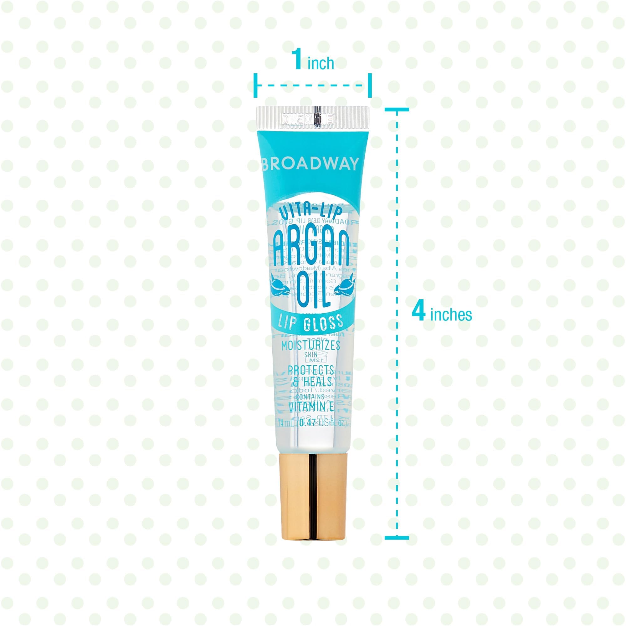 Ruby Kisses Broadway Vita-Lip Clear Lip Gloss (48 Pack) – Ultra Hydrating & High Shine