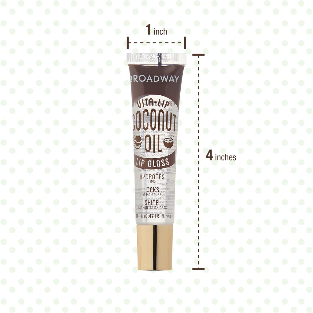 Ruby Kisses Broadway Vita-Lip Clear Lip Gloss – Ultra Hydrating, High Shine, 12-Pack