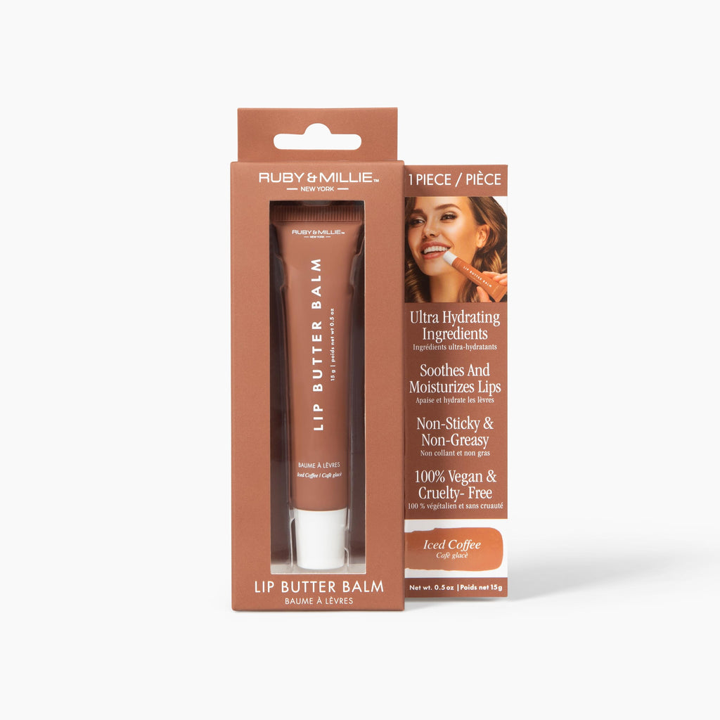 Ruby & Millie Ice Coffee Tinted Lip Balm – Hydrating Vegan Lip Butter 0.5oz