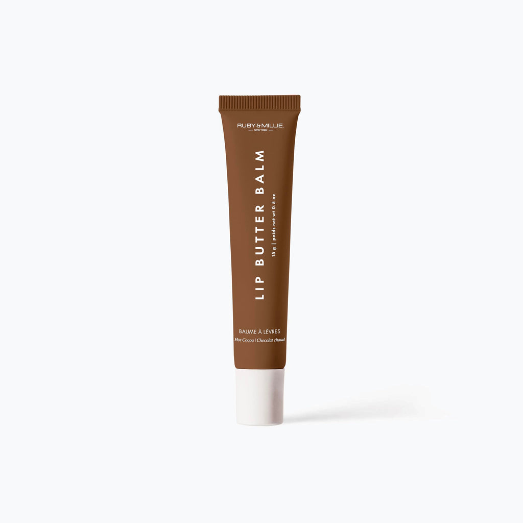 Ruby & Millie Tinted Lip Balm Hot Cocoa – Hydrating Vegan Lip Butter 0.5 oz